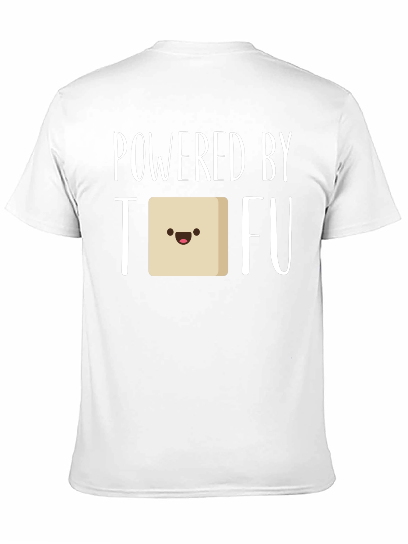 Black Powered by Tofu Graphic Tee - Vegan Friendly view 11