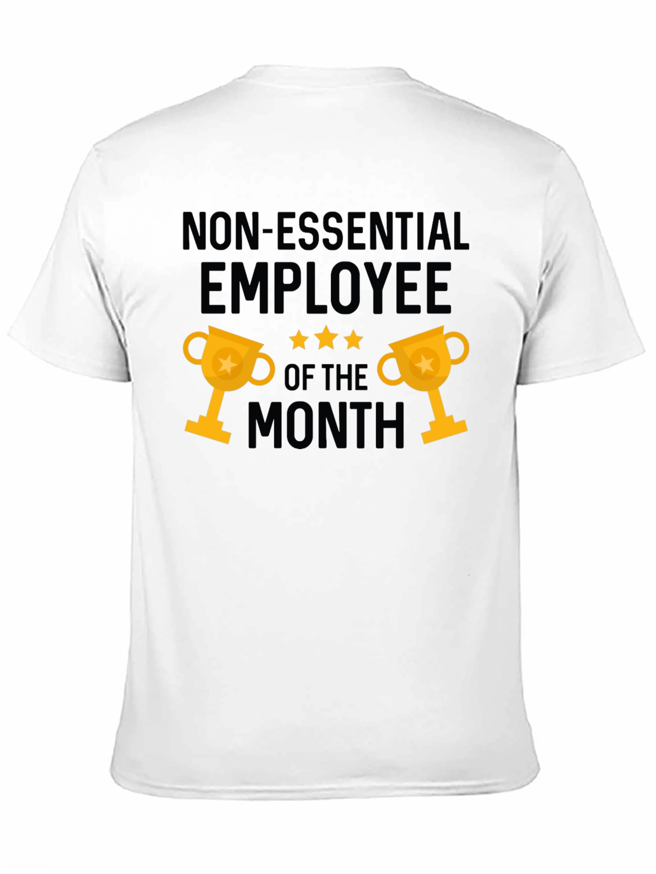 Black Non-Essential Employee of the Month Graphic Tee view 11