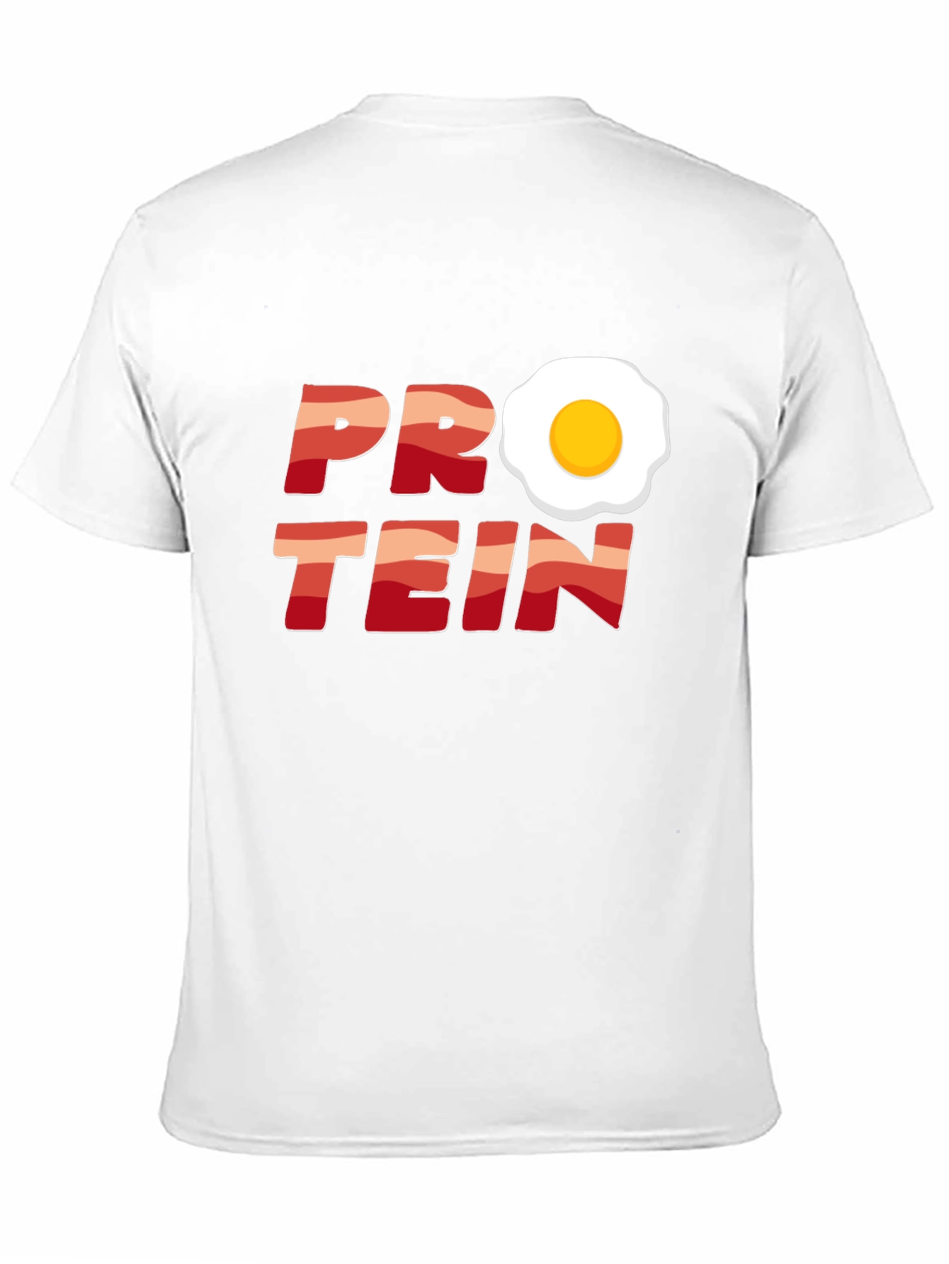 Black Protein Bacon & Egg T-Shirt - Funny Fitness Tee view 11