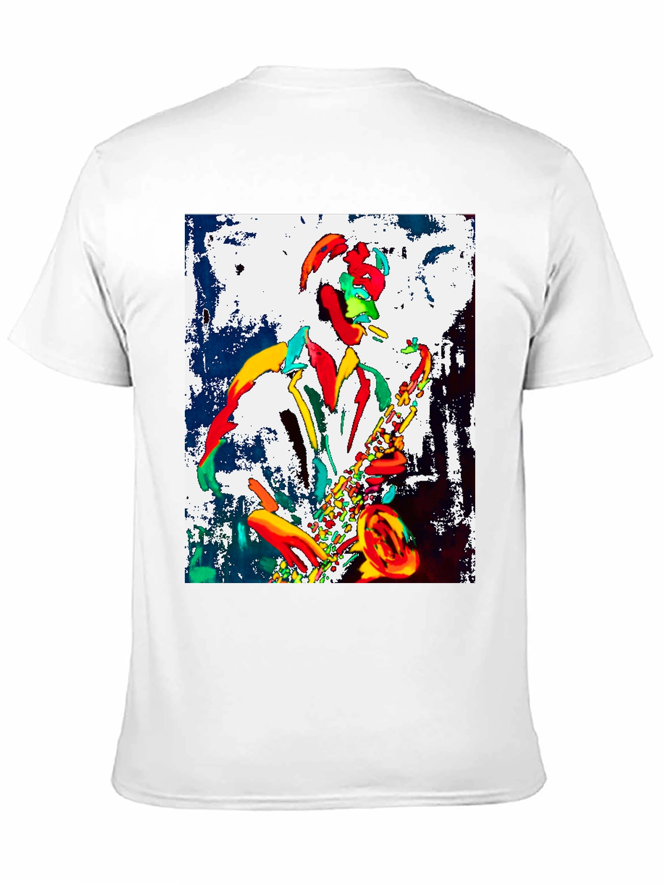 Black Jazz Musician Graphic Tee - Cool Saxophone Player Design view 11