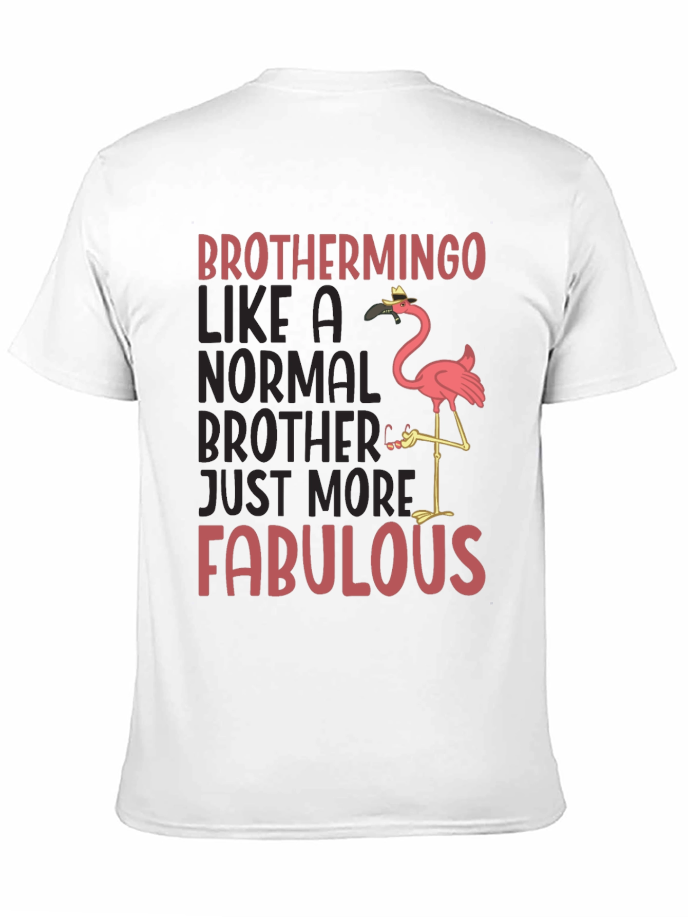 Black Brothermingo Fabulous Flamingo T-Shirt view 11
