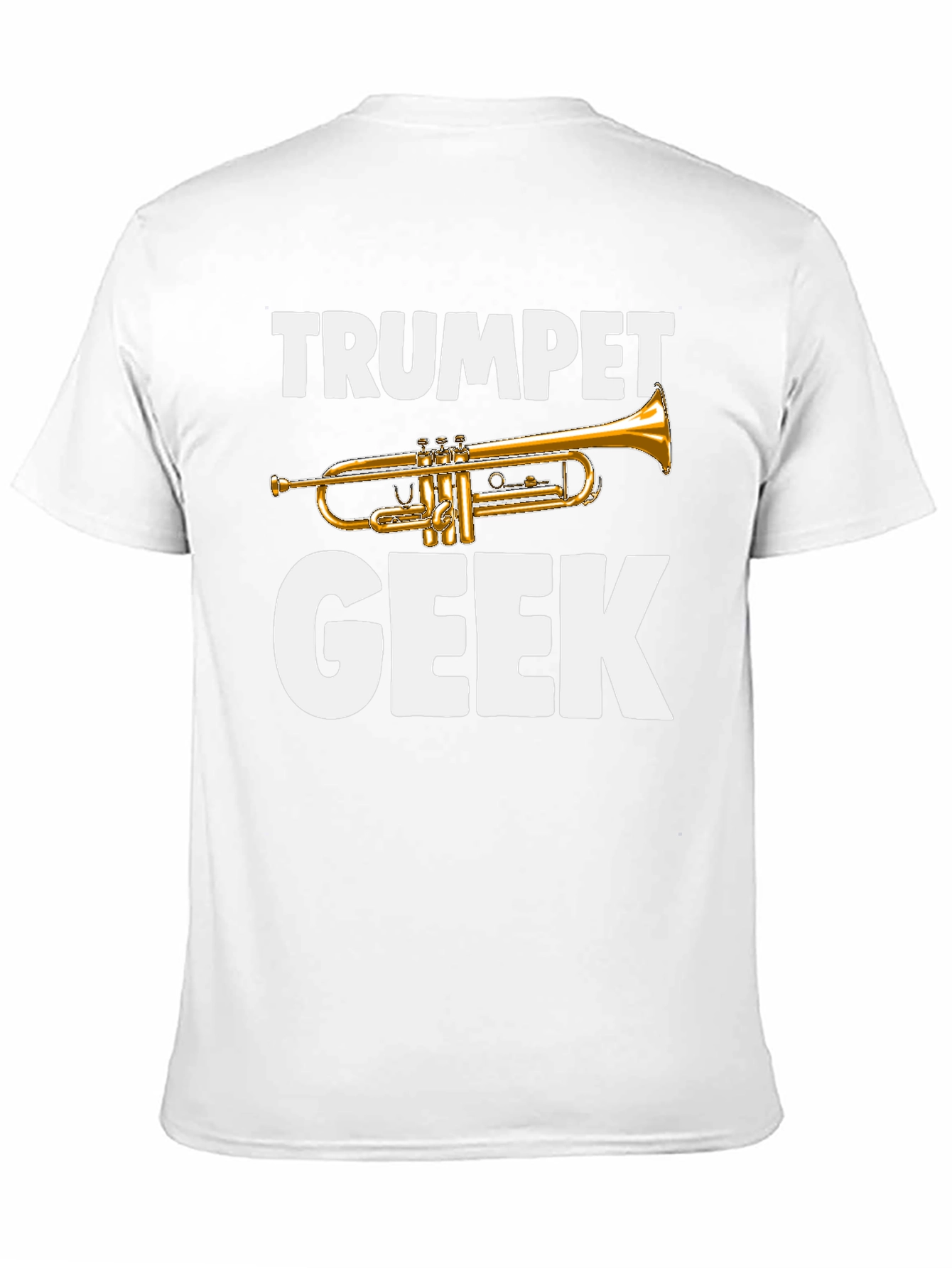 Black Trumpet Geek T-Shirt - Band Instrument Tee view 11