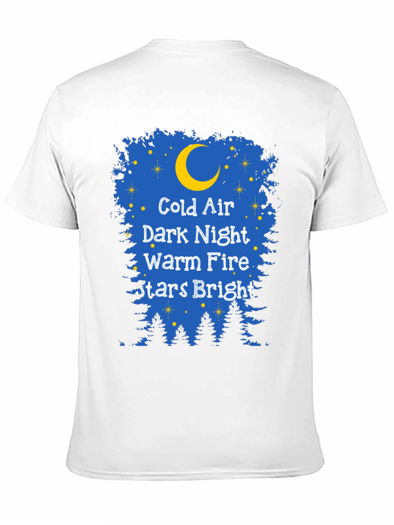 Black Cold Air Dark Night Graphic Tee view 11