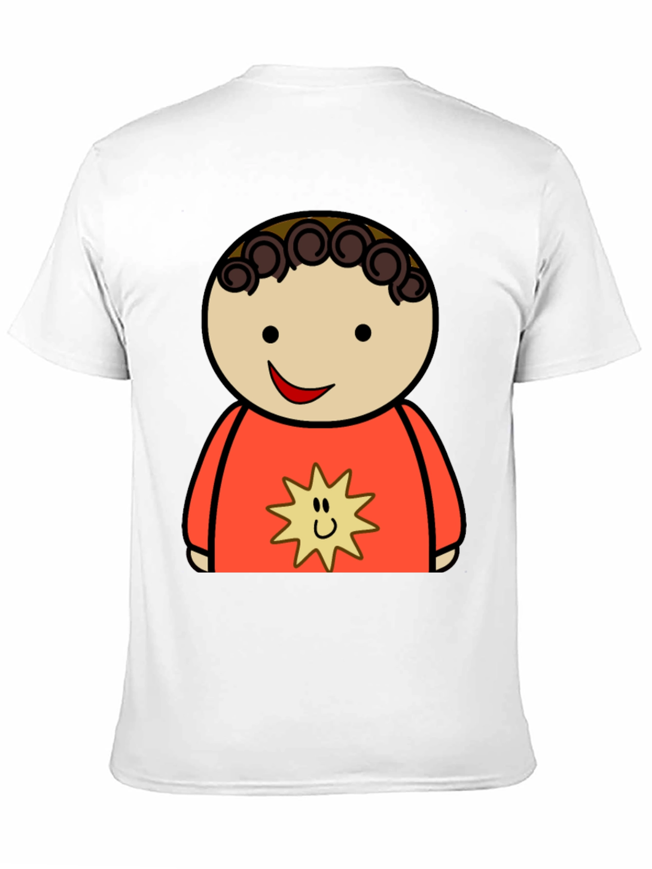 Black Cartoon Character Graphic Tee - Black view 11