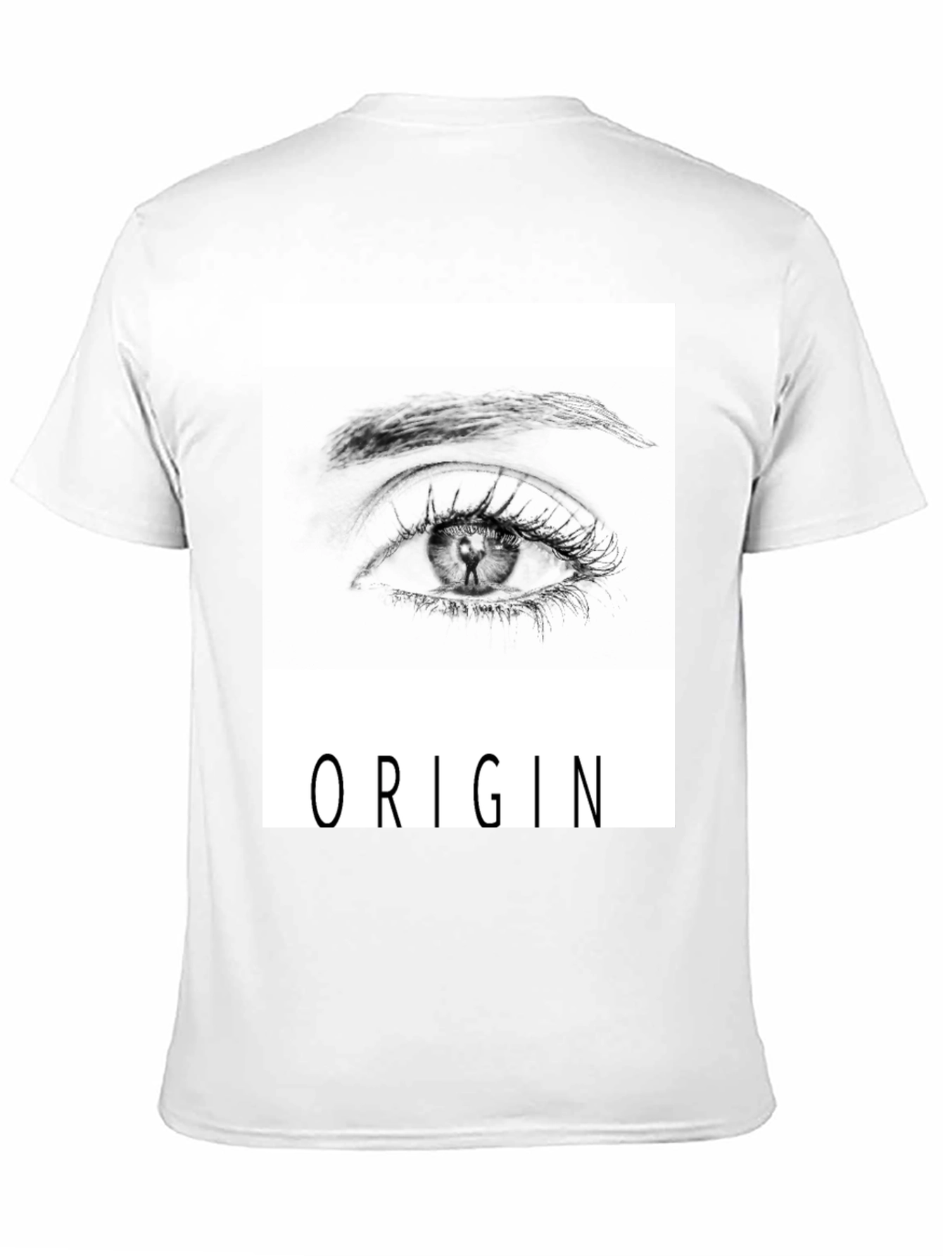 Black Origin Eye Graphic Tee - Black Unisex T-Shirt view 11