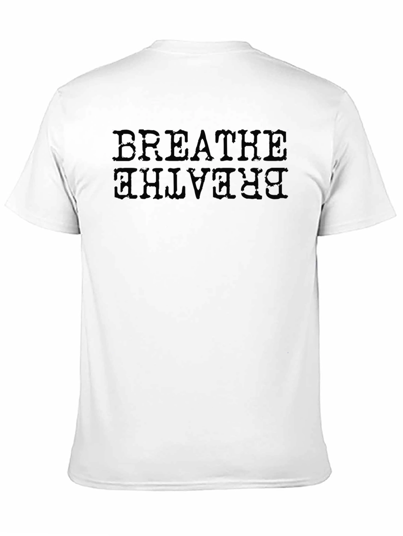 Black Breathe Graphic Print Crew Neck T-Shirt view 11