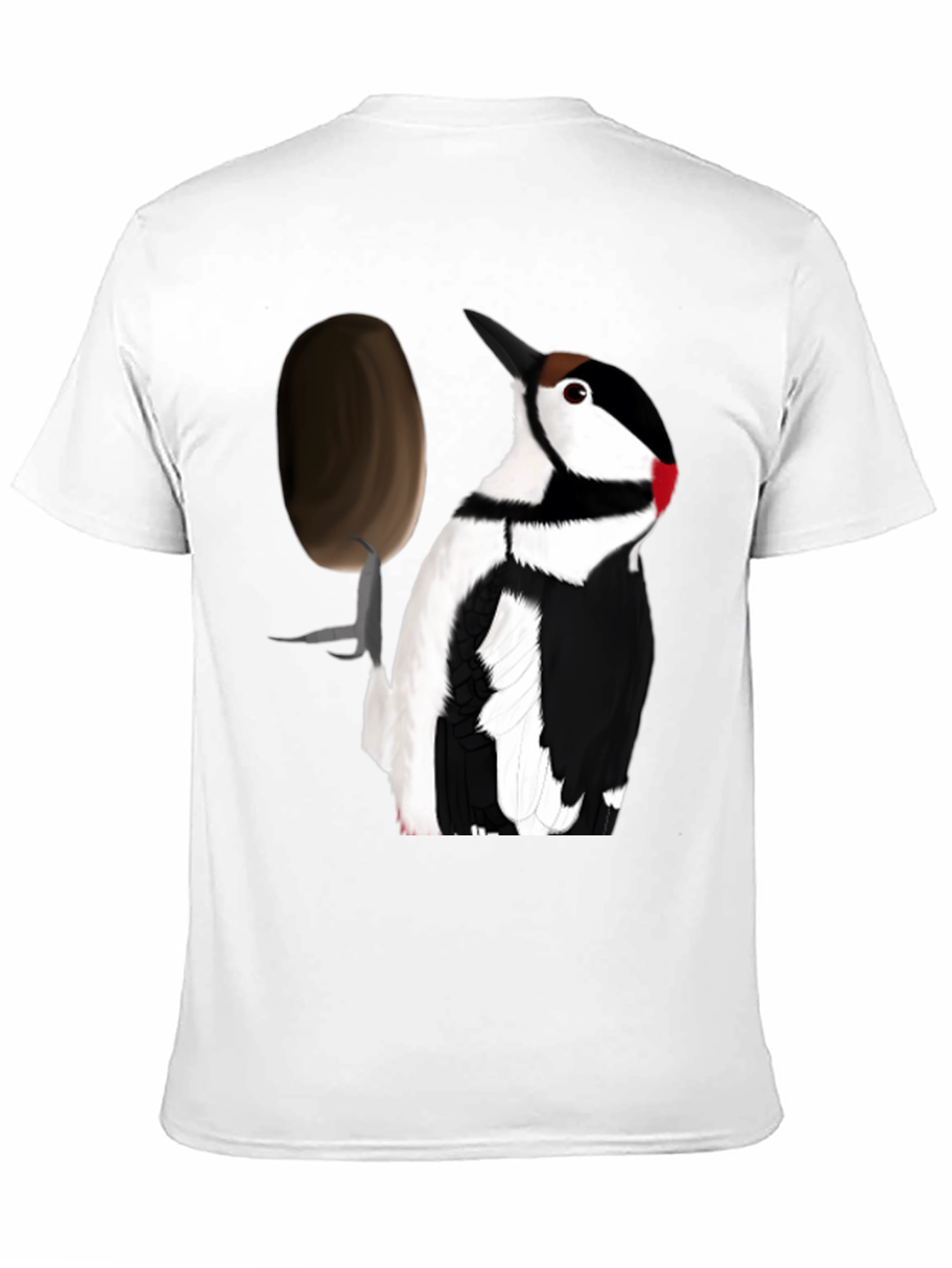 Black Woodpecker T-Shirt - Black Crew Neck Tee view 11