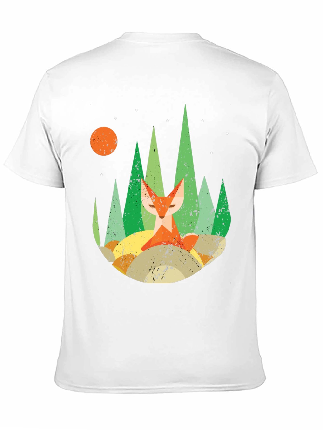 Black Forest Fox Graphic Tee - Unisex Black T-Shirt view 11