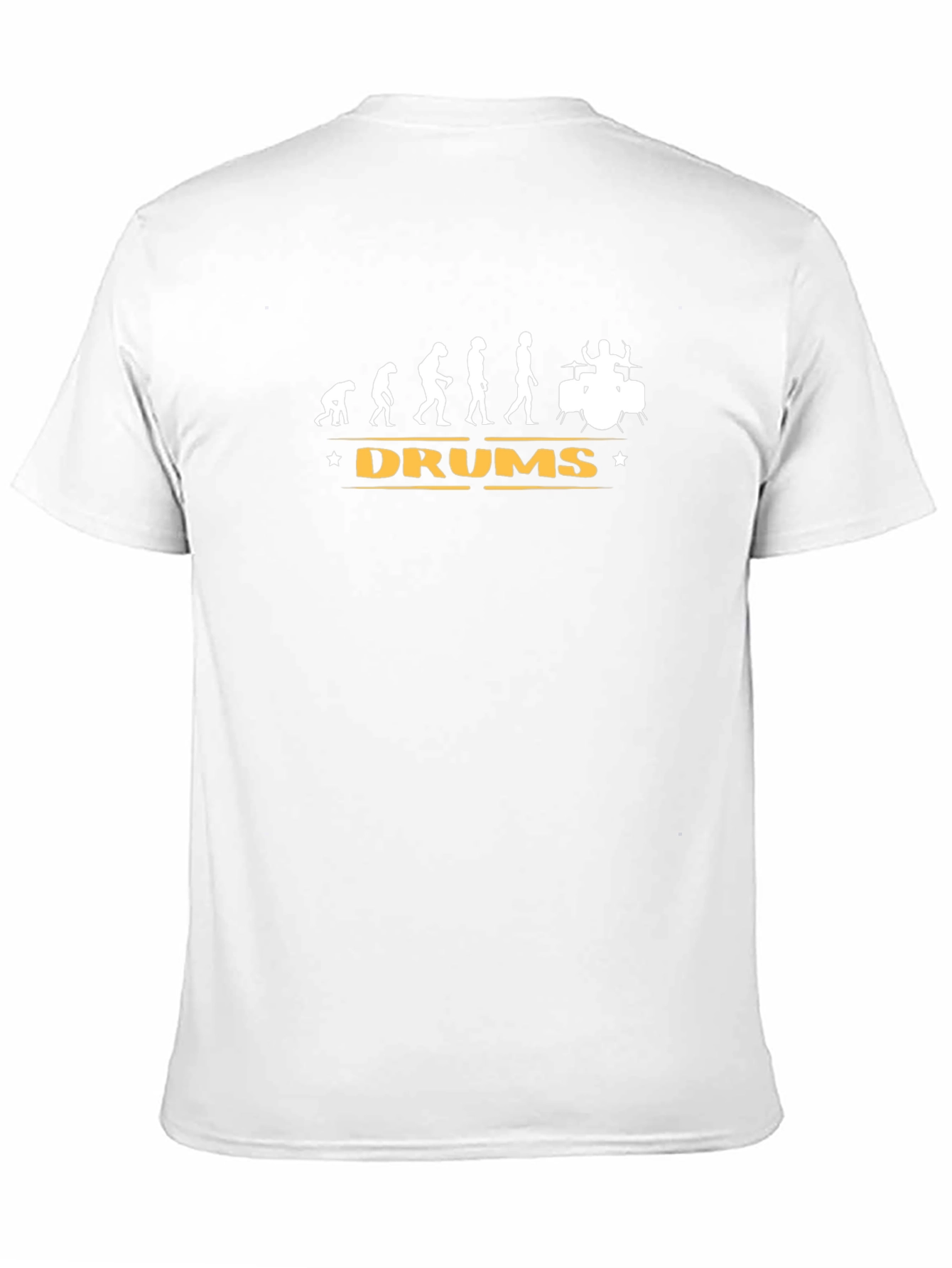 Black Evolution of Drums T-Shirt - Black Cotton Tee view 11