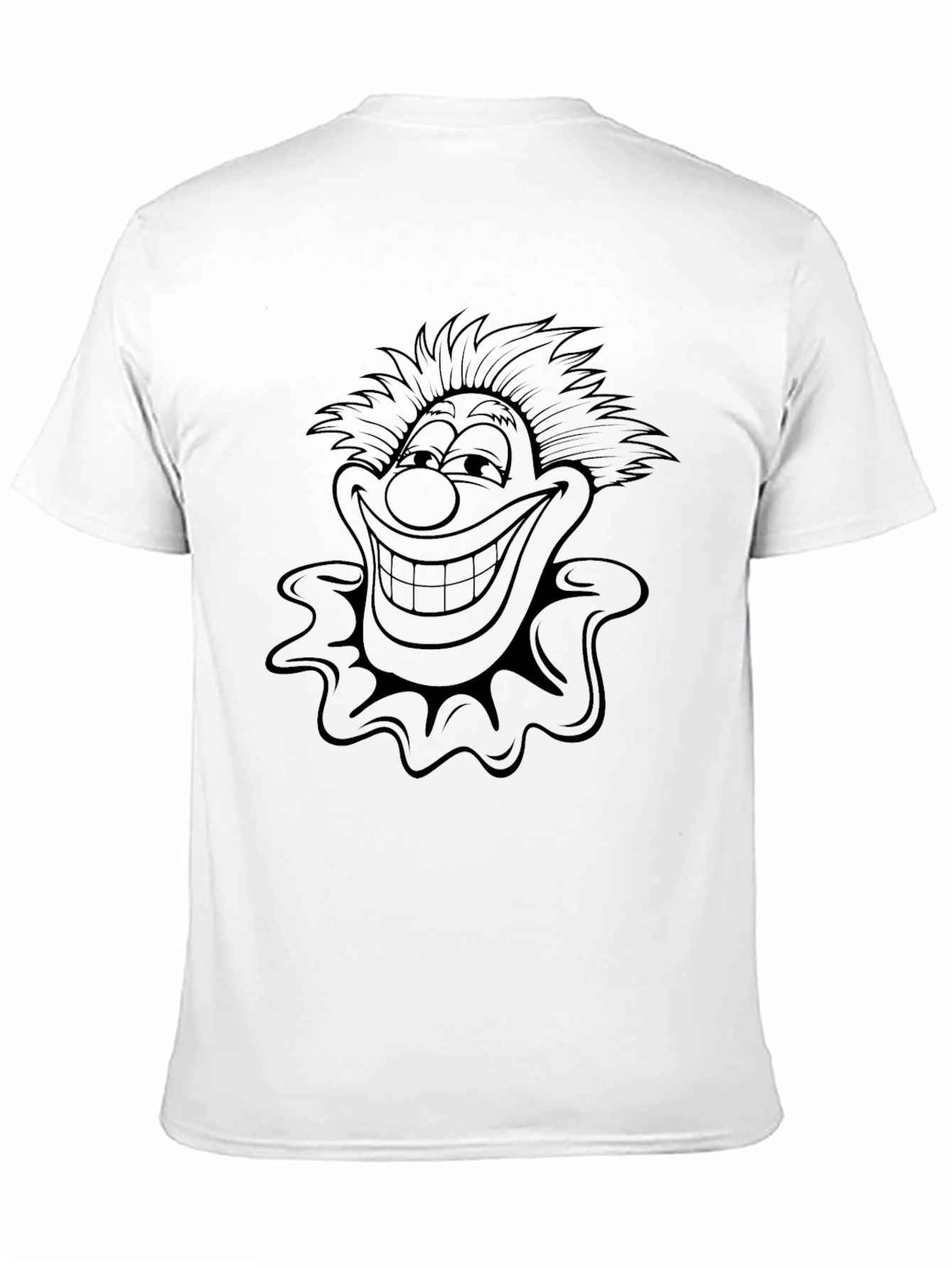 Black Clown Graphic Black T-Shirt view 11