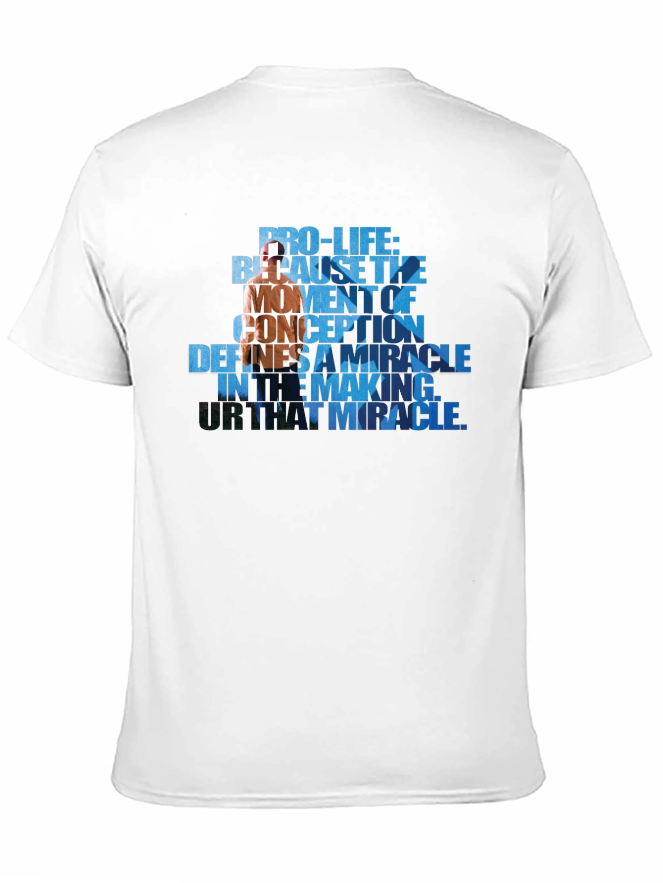 Black Pro-Life Graphic Tee - Because The Moment of Conception view 11