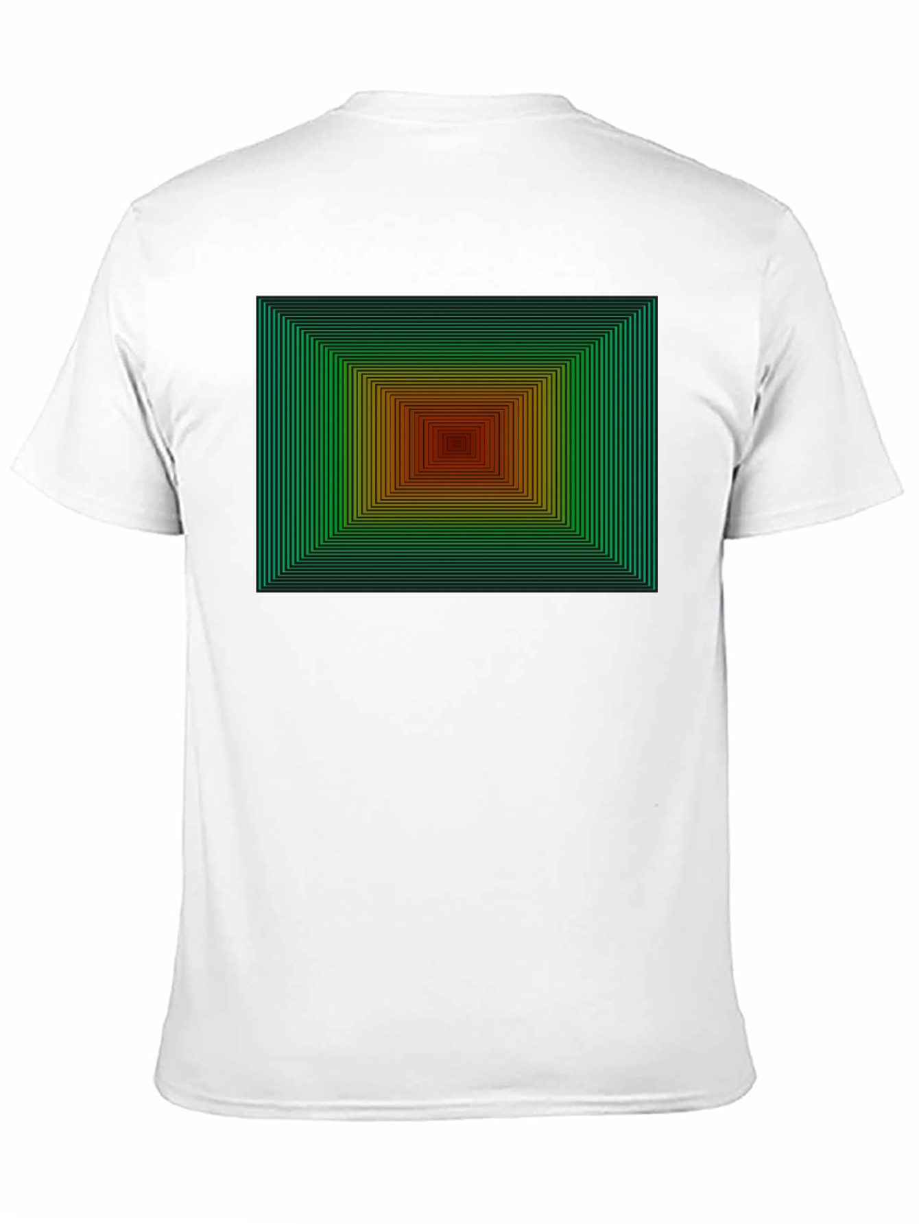 Black Geometric Gradient T-Shirt view 11