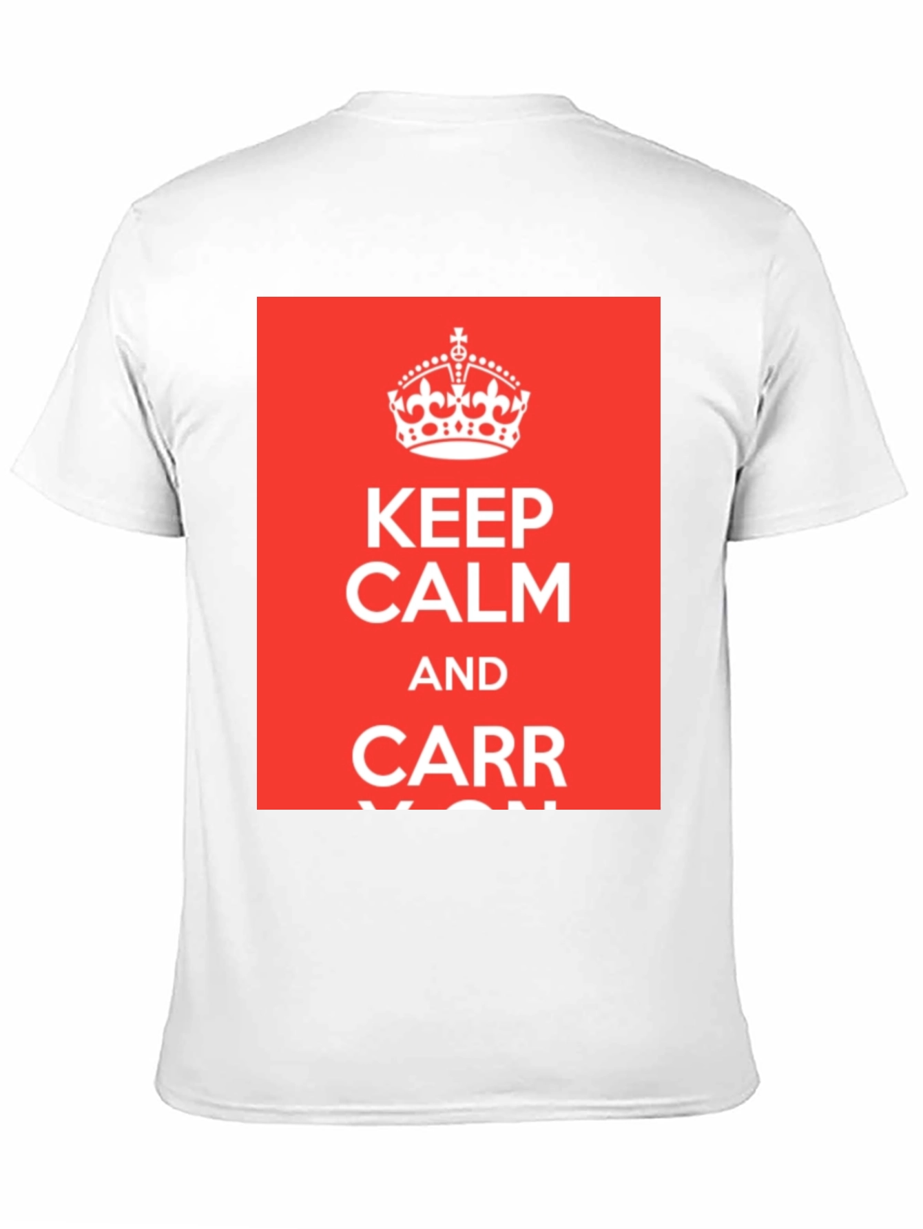 Black Keep Calm and Carr-y On T-Shirt - Black Crew Neck Tee view 11