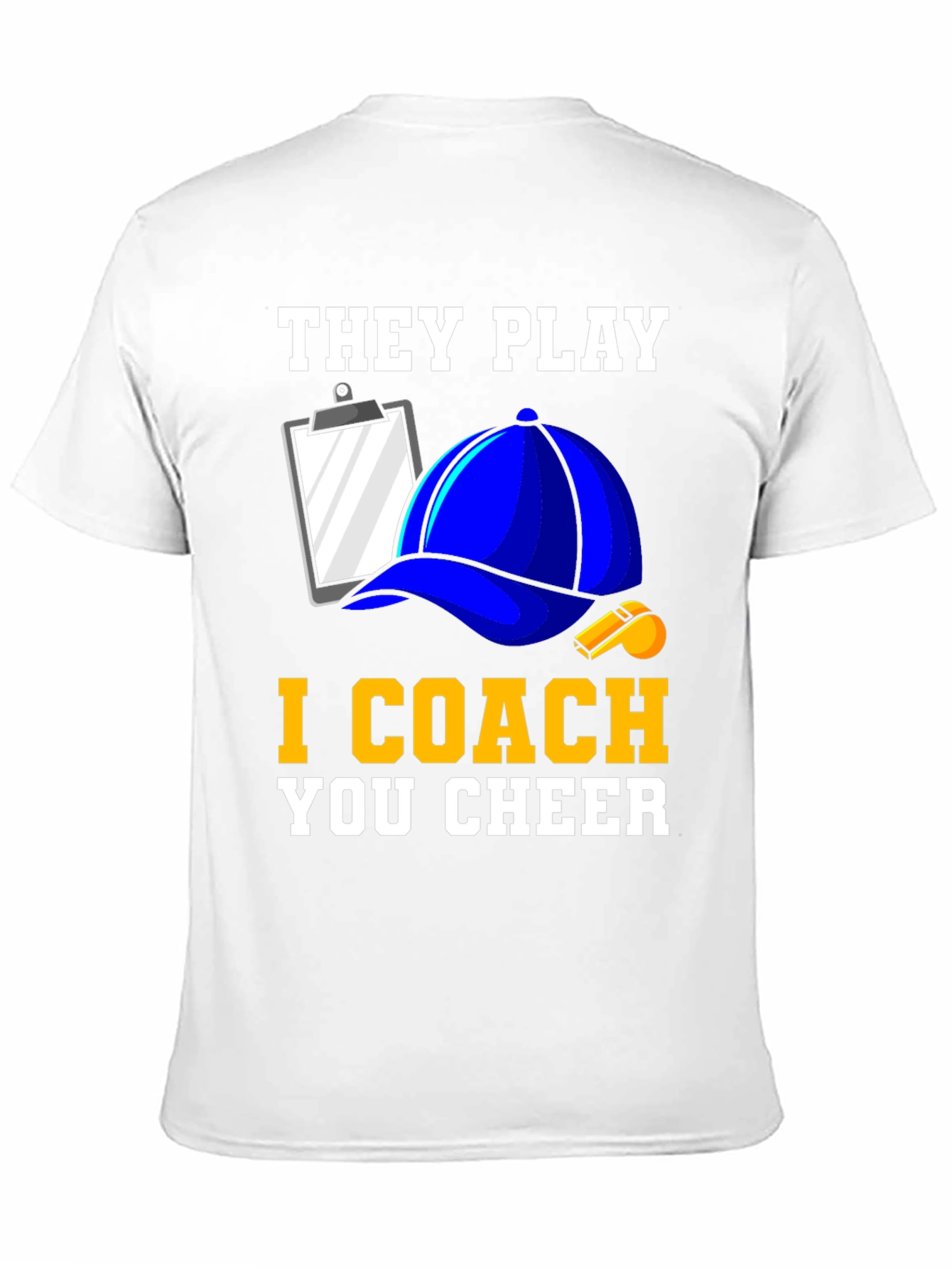 Black They Play I Coach You Cheer T-Shirt view 11