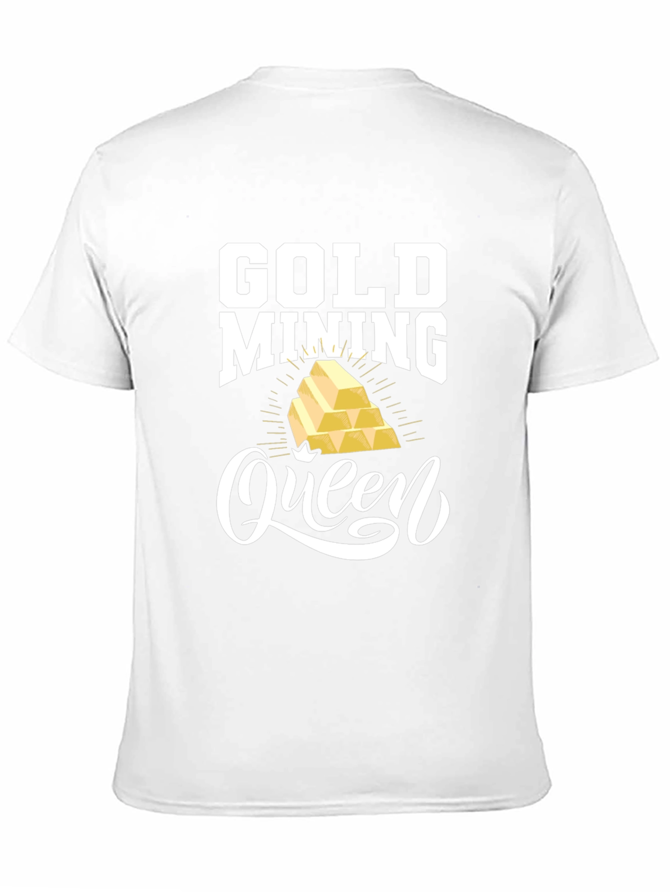 Black Gold Mining Queen Black Graphic Tee view 11