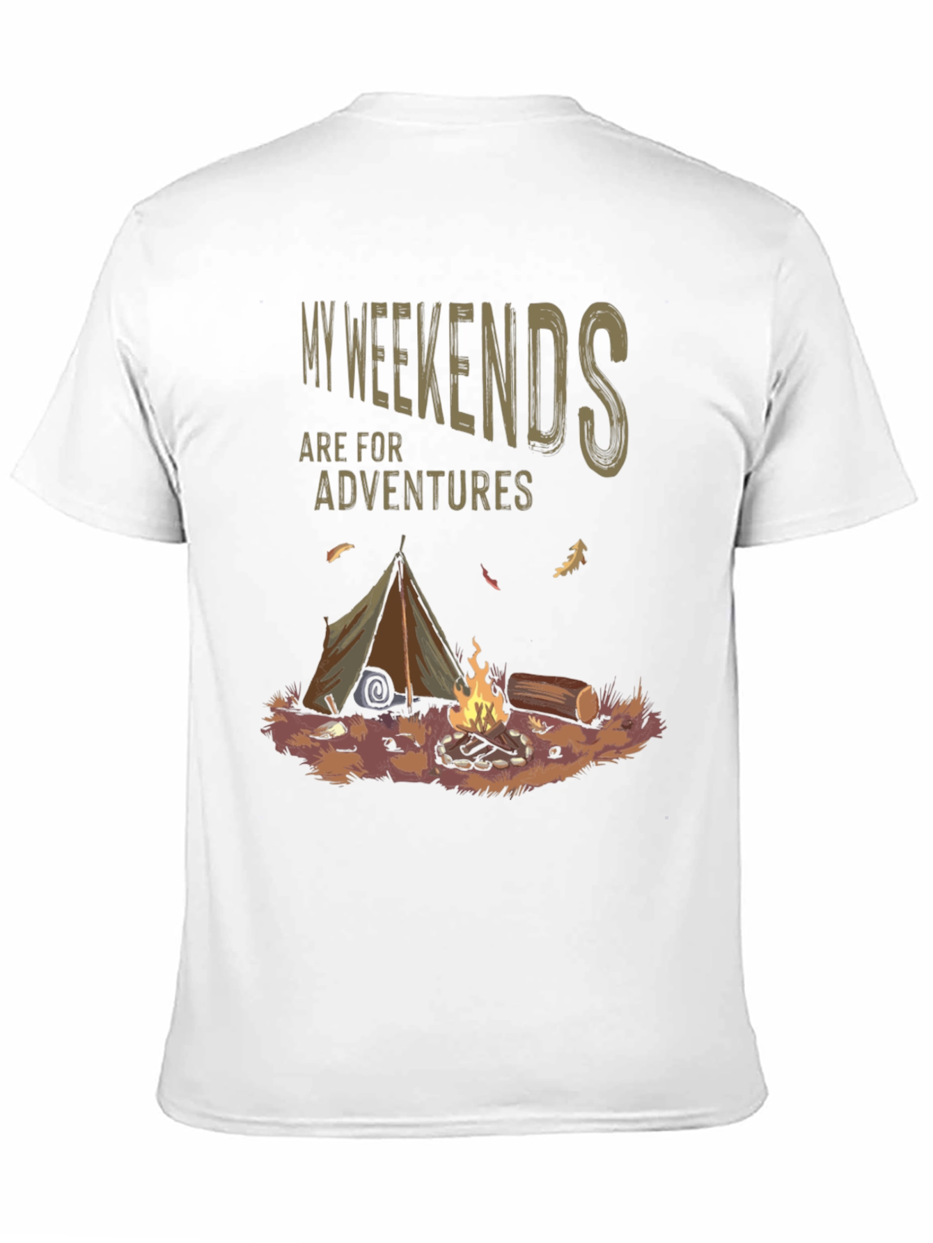 Black Weekend Adventure Camping Graphic Tee view 11