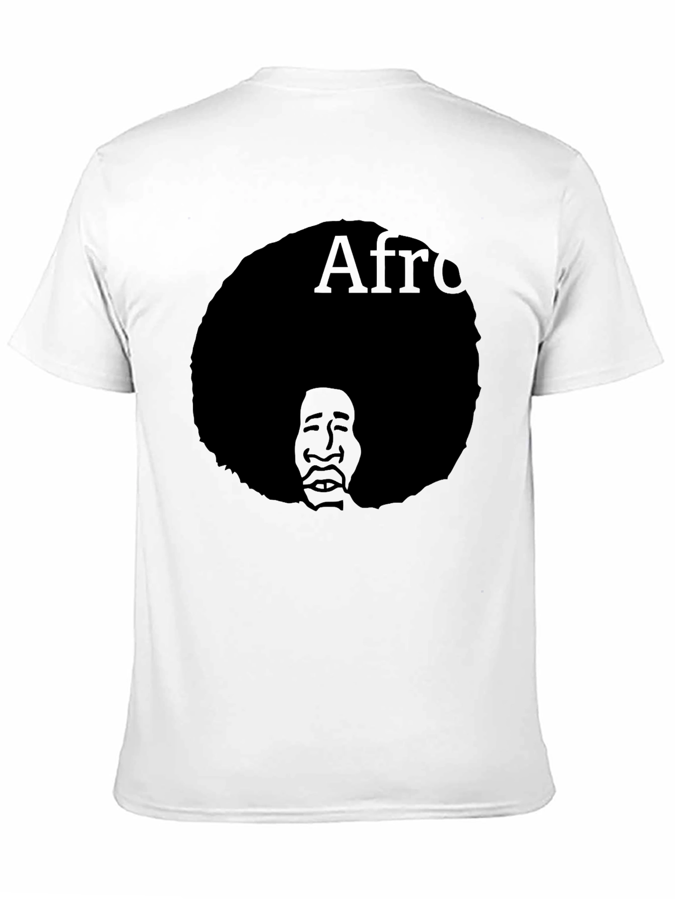 Black Afro Silhouette Graphic T-Shirt - Classic Black Tee view 11