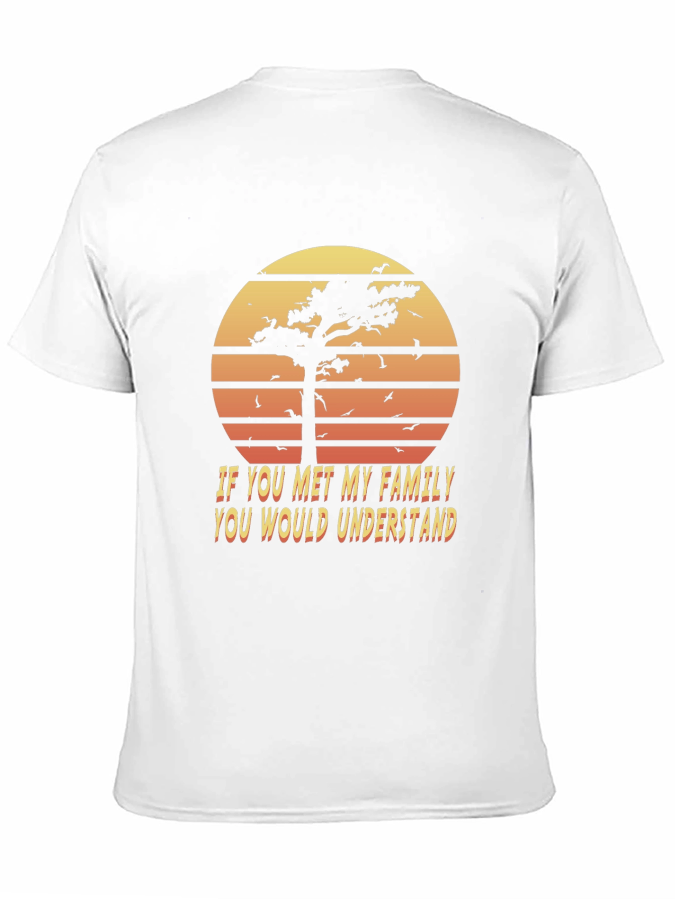 Black Retro Family Humor T-Shirt - Sunset Graphic Tee view 11