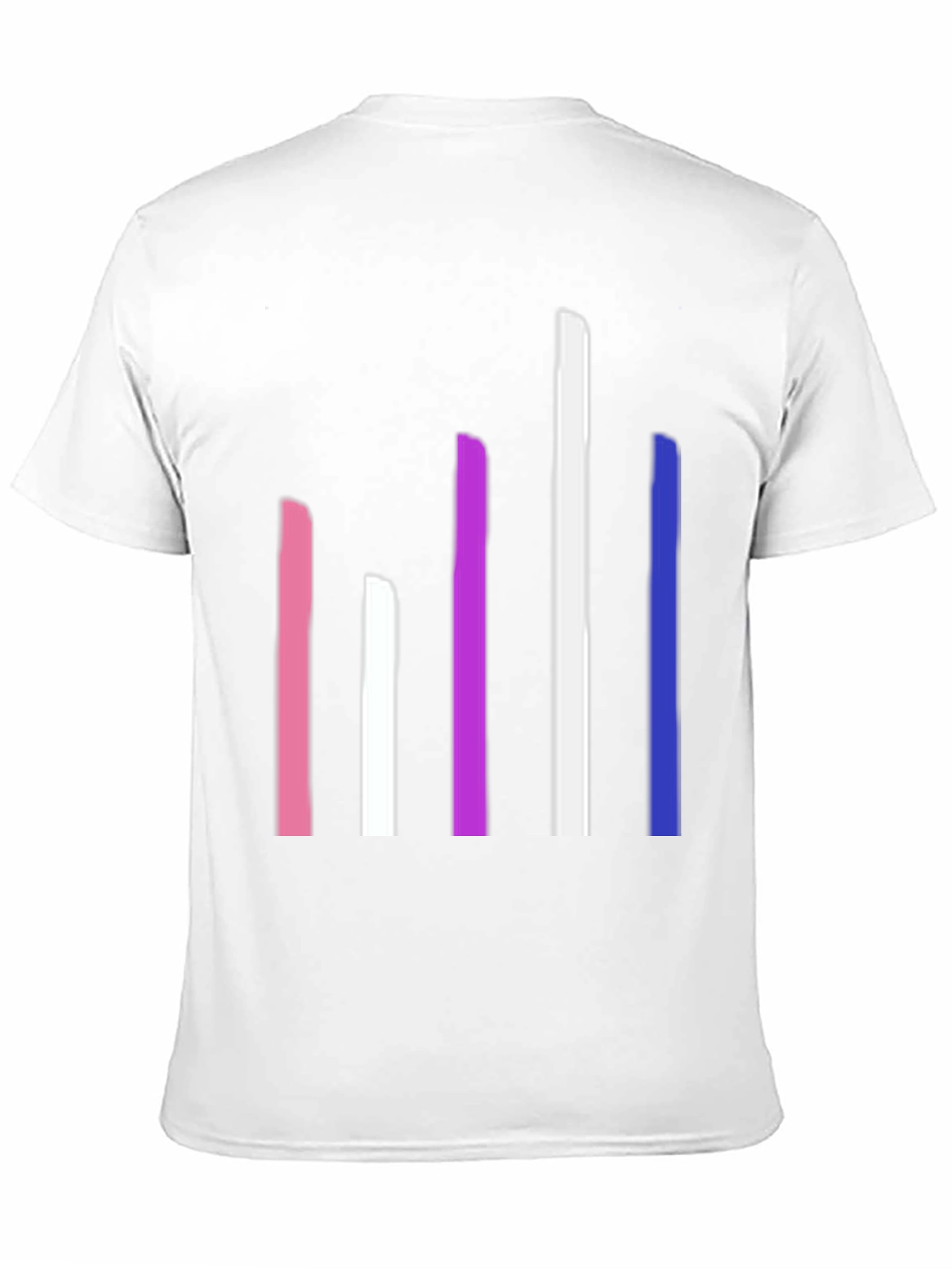 Black Modern Striped Graphic Tee - Unisex Cotton Blend view 11