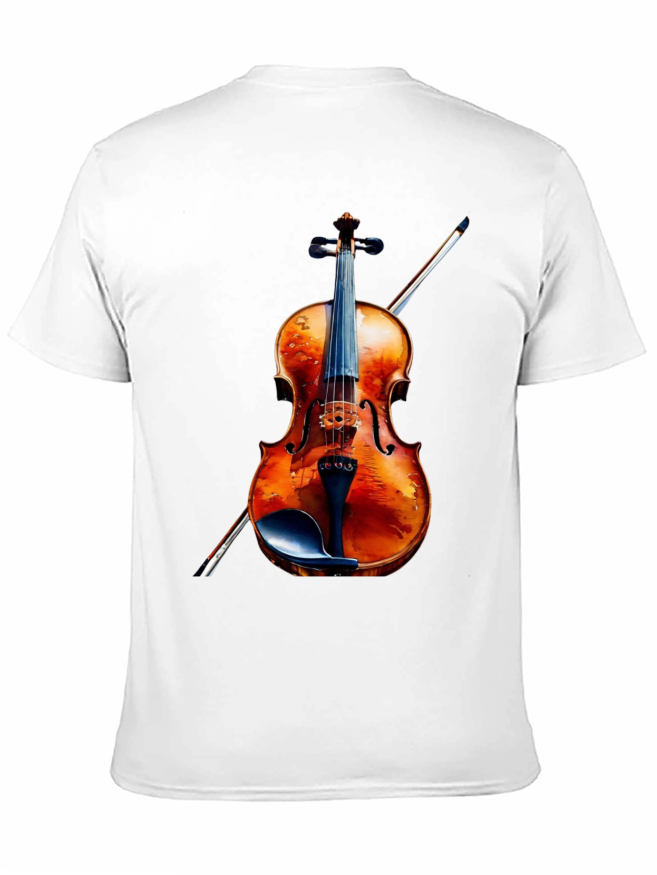 Black Violin Graphic Tee - Musical Instrument Shirt view 11