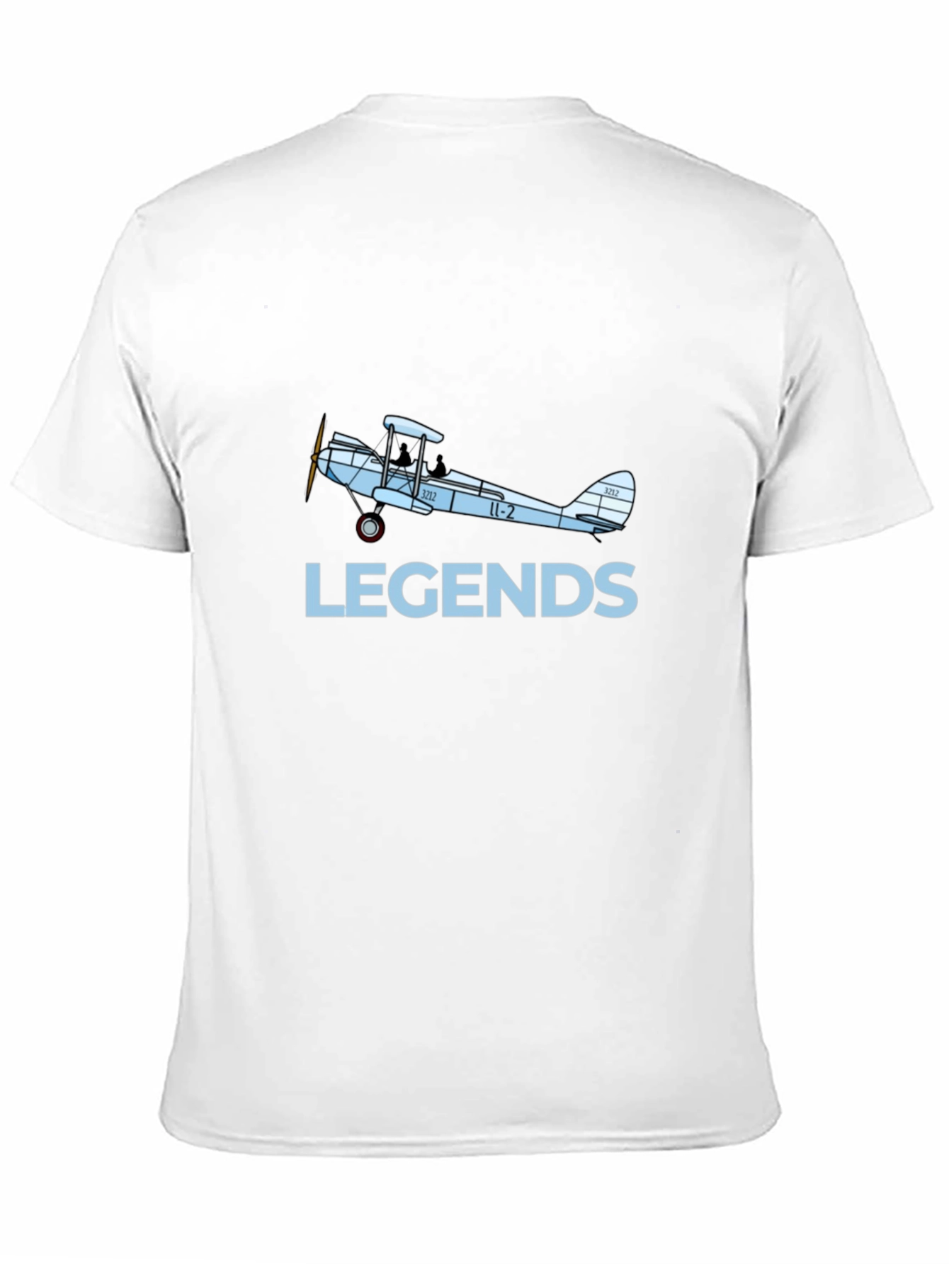 Black Legends Biplane Graphic T-Shirt - Black view 11