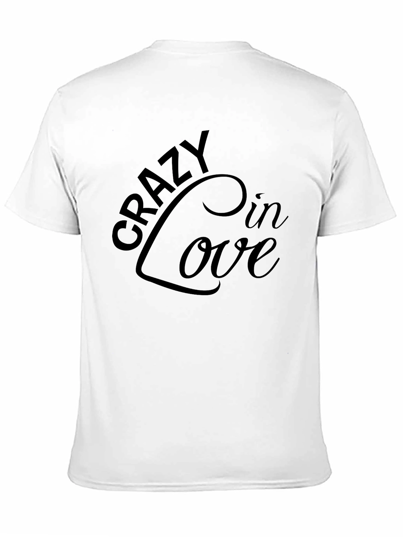 Black Crazy In Love T-Shirt - Stylish Graphic Tee view 11