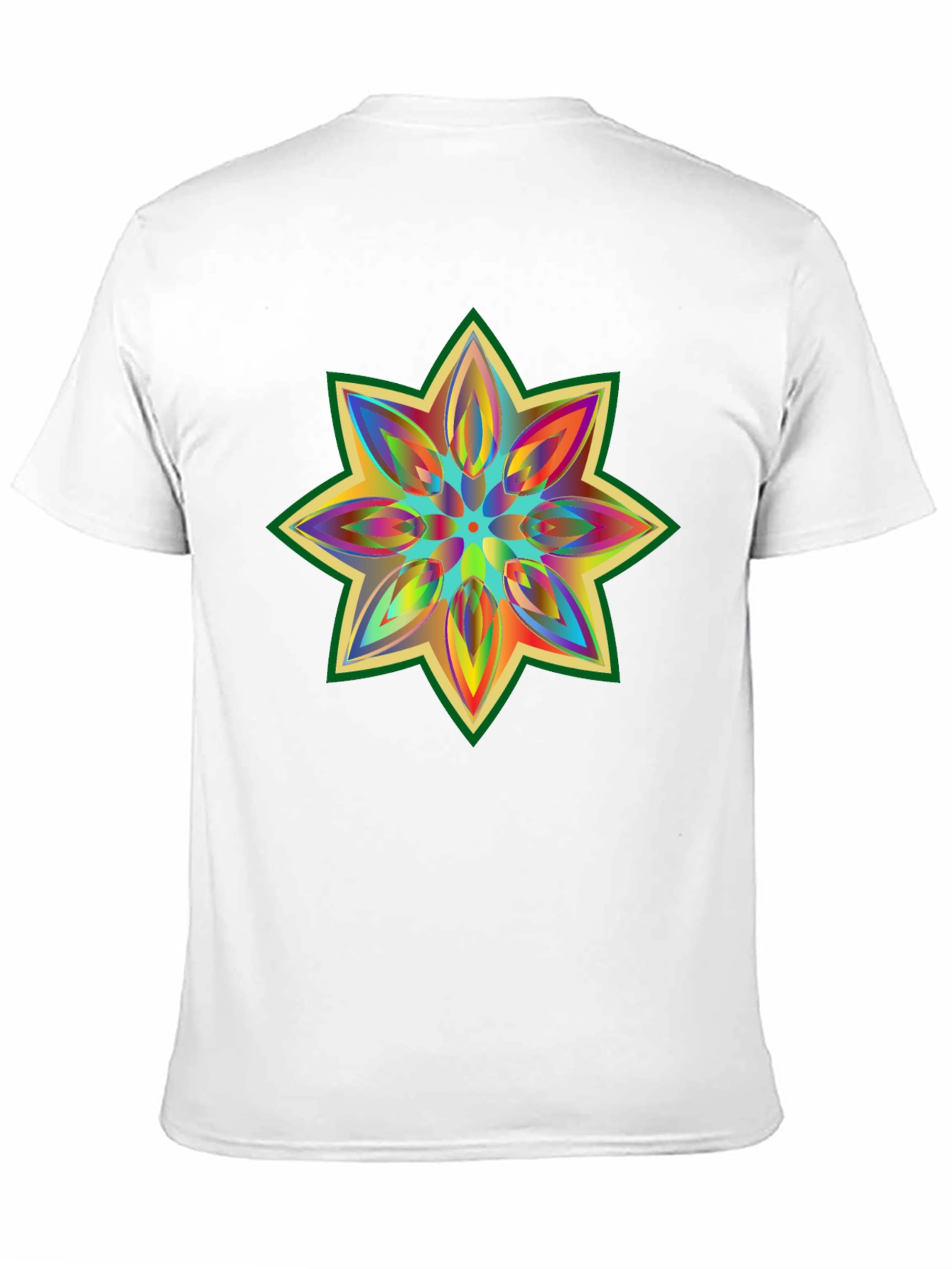 Black Rainbow Star Graphic Tee - Soft Cotton view 11