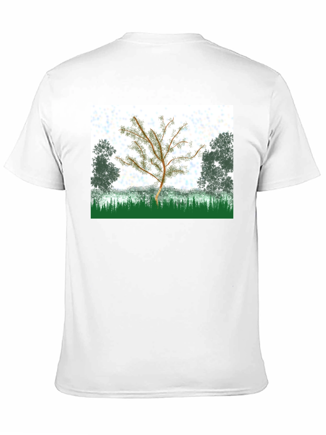 Black Nature Tree Graphic T-Shirt - Black view 11