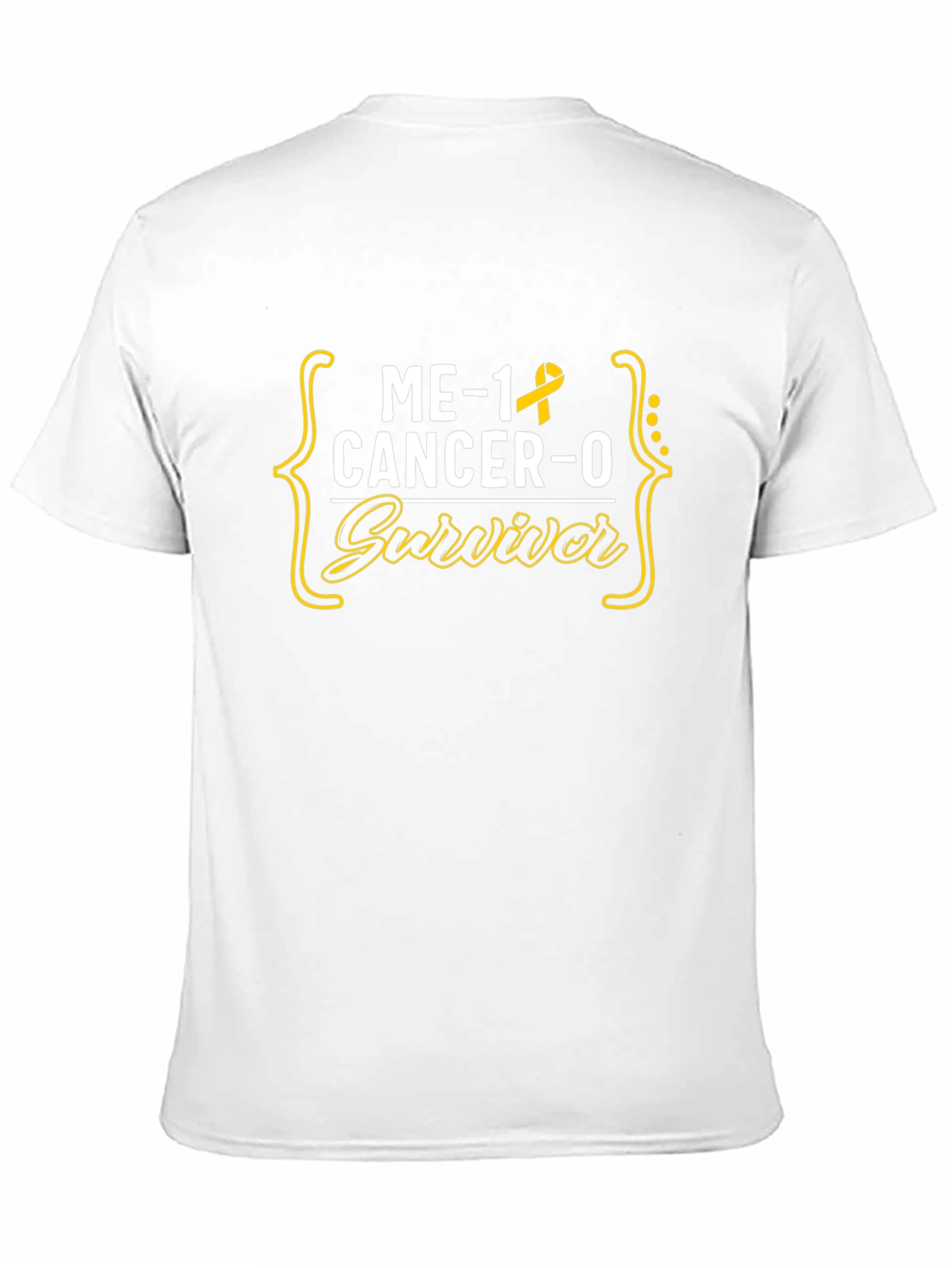 Black Cancer Survivor T-Shirt - Me-1 Cancer-0 view 11