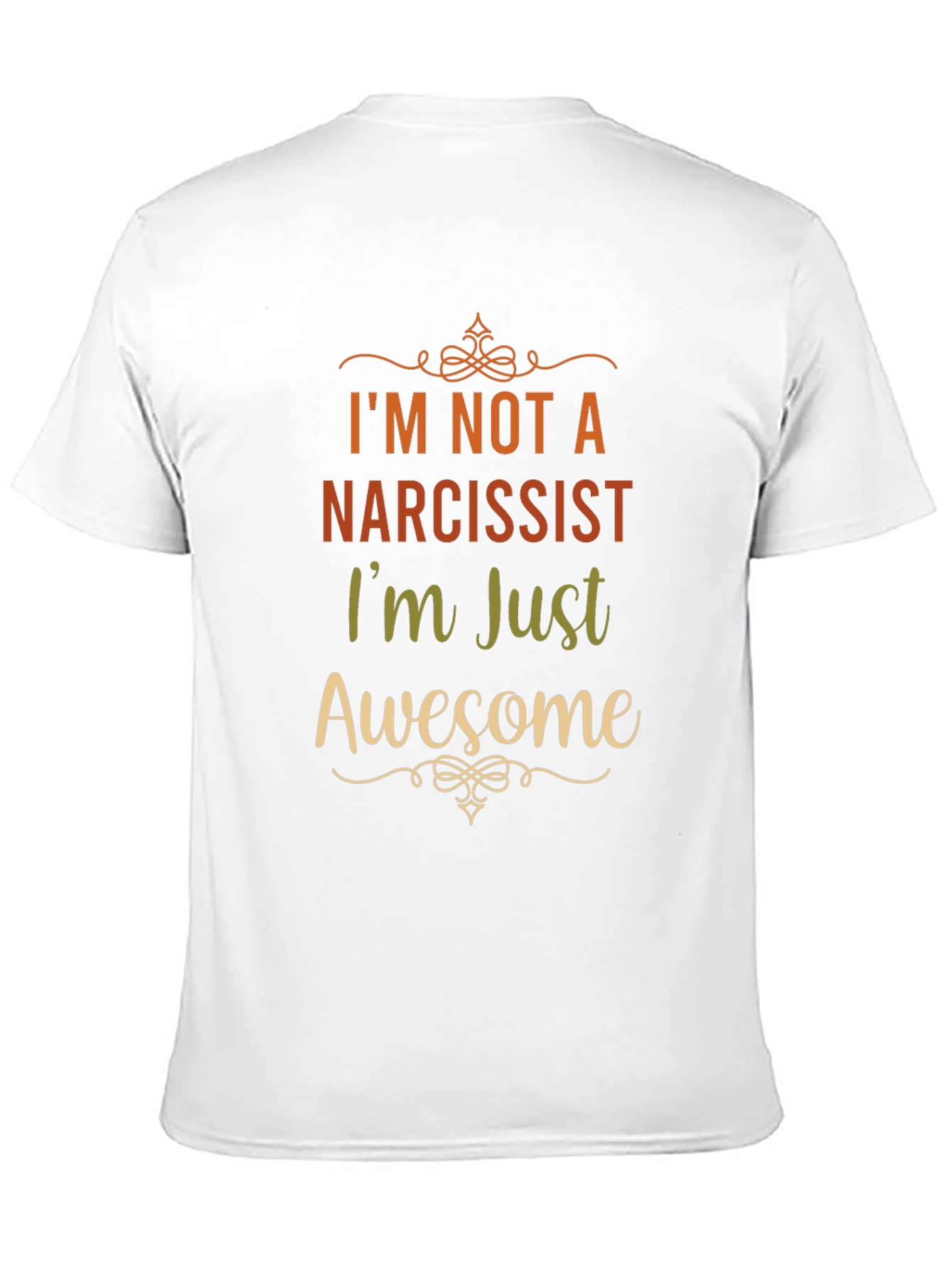 Black Narcissist? Awesome! Graphic T-Shirt view 11