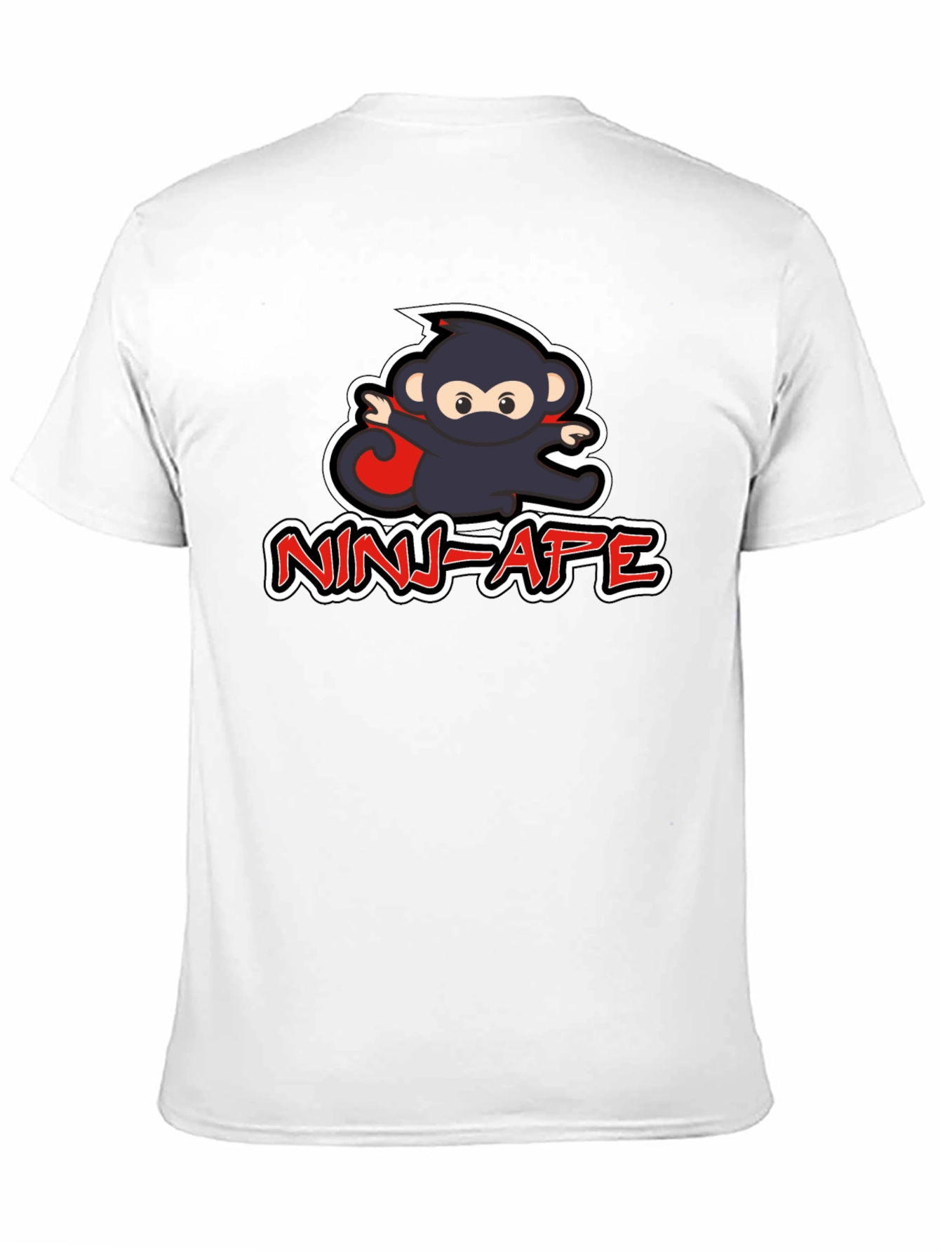 Black Ninja Ape Graphic T-Shirt - Cool & Unique Design view 11