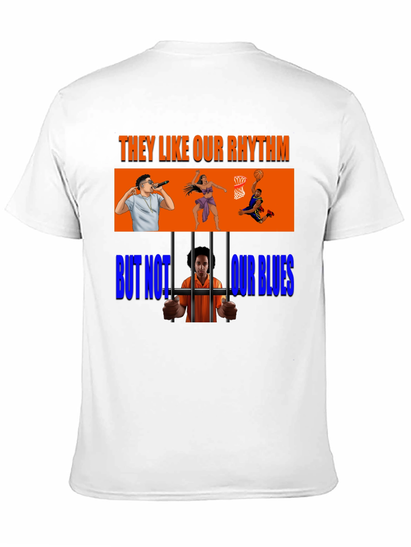 Black Rhythm and Blues Graphic T-Shirt view 11