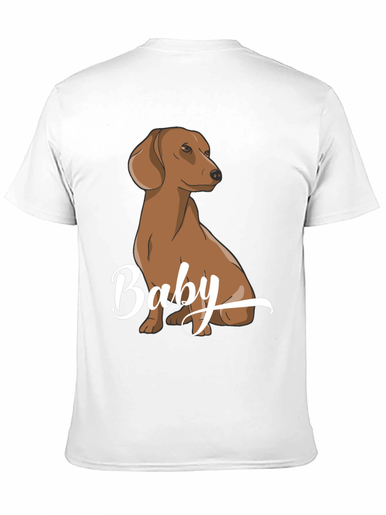 Black Dachshund Baby Graphic Tee, Black view 11