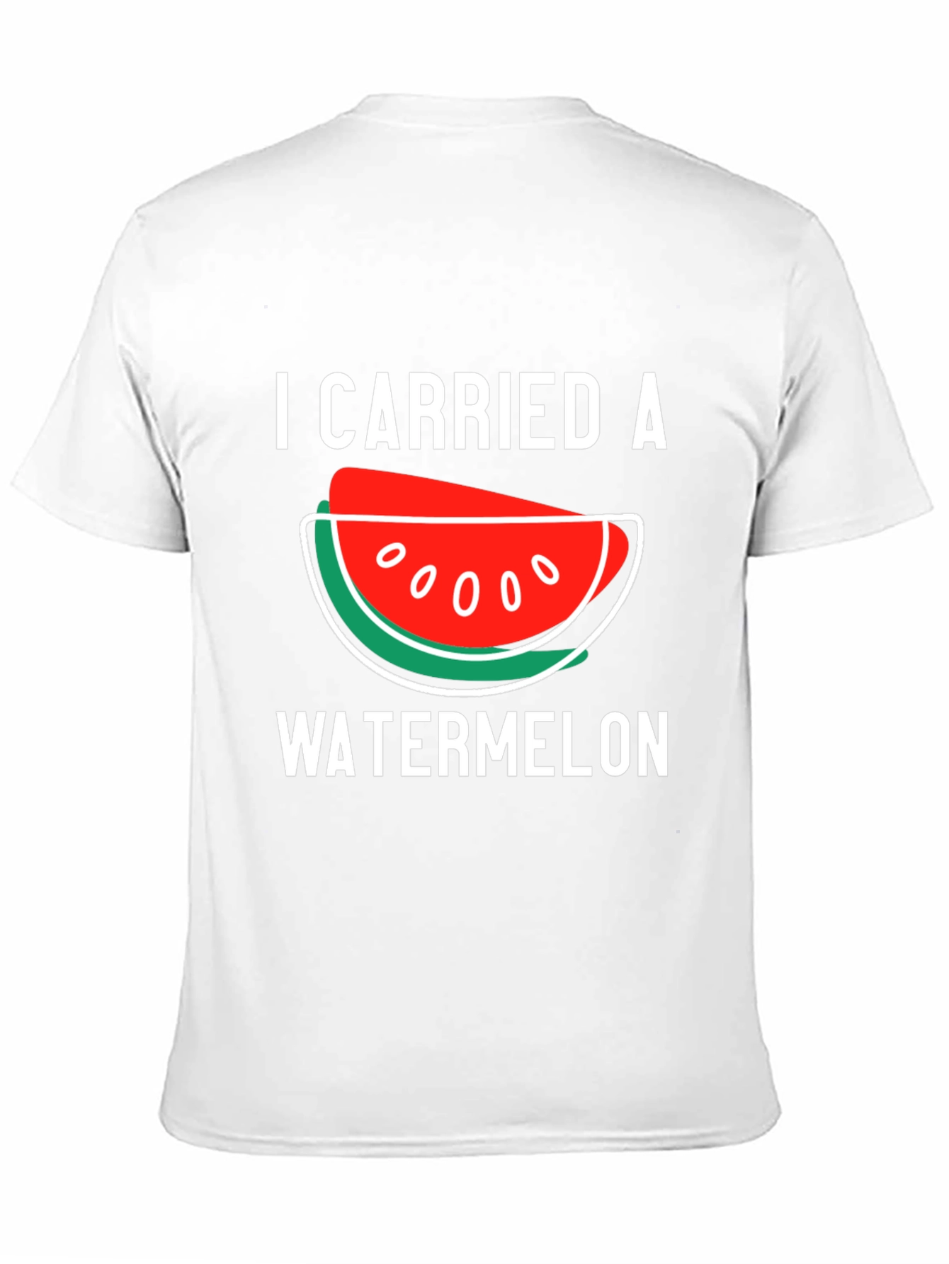 Black I Carried a Watermelon T-Shirt view 11