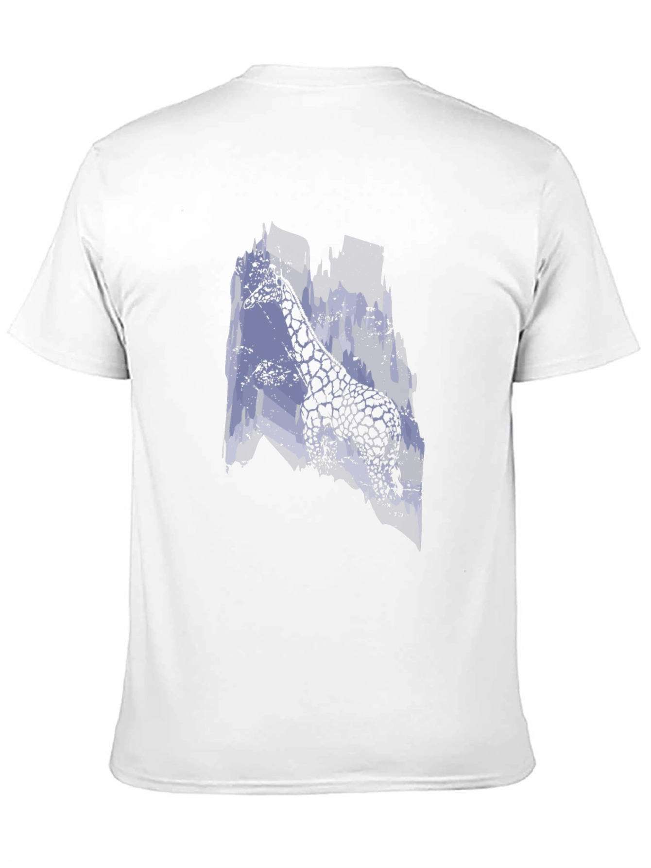 Black Giraffe Graphic Print Black T-Shirt view 11