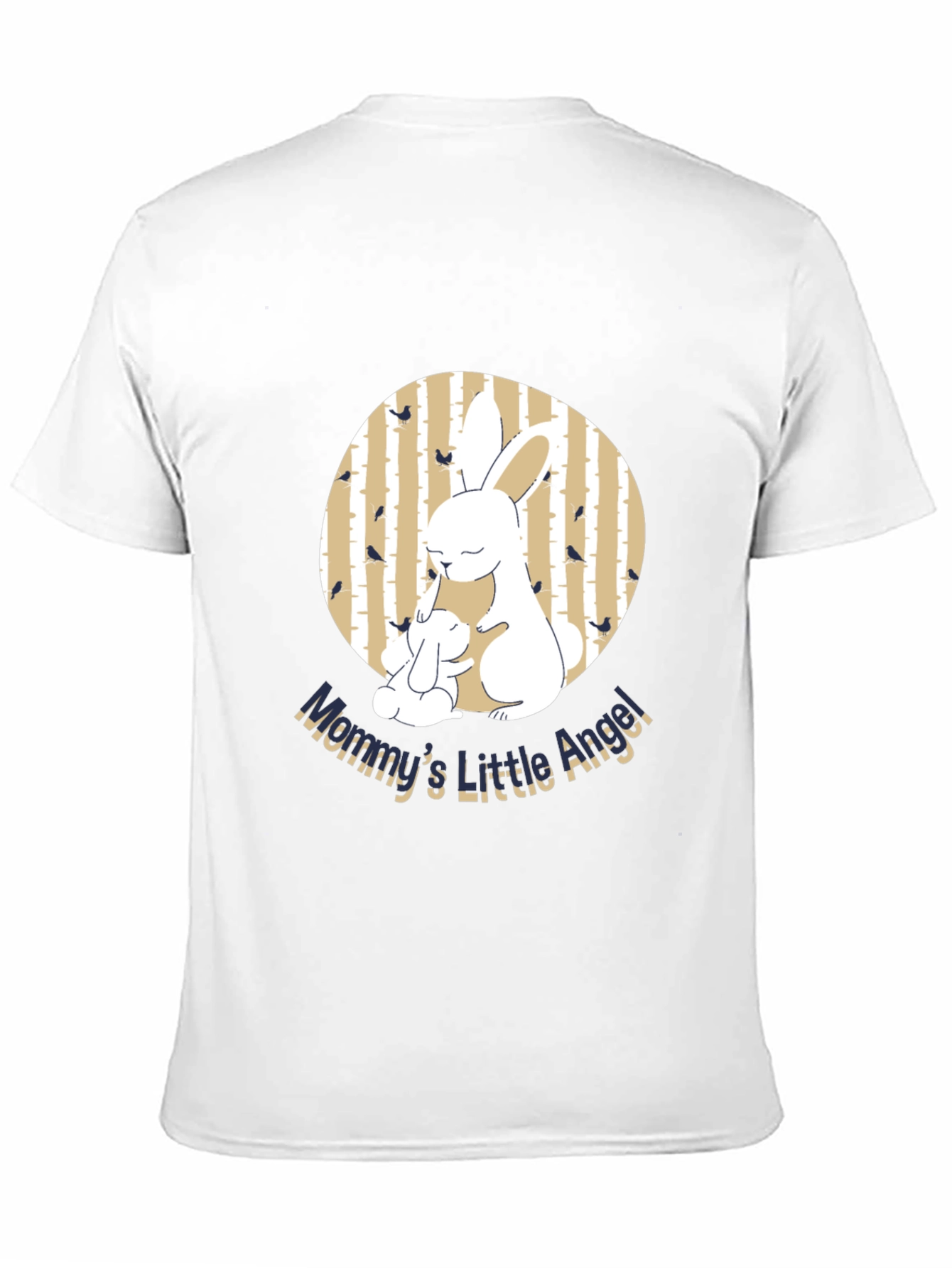 Black Mommy & Baby Bunny Graphic Tee - Adorable Family Shirt view 11