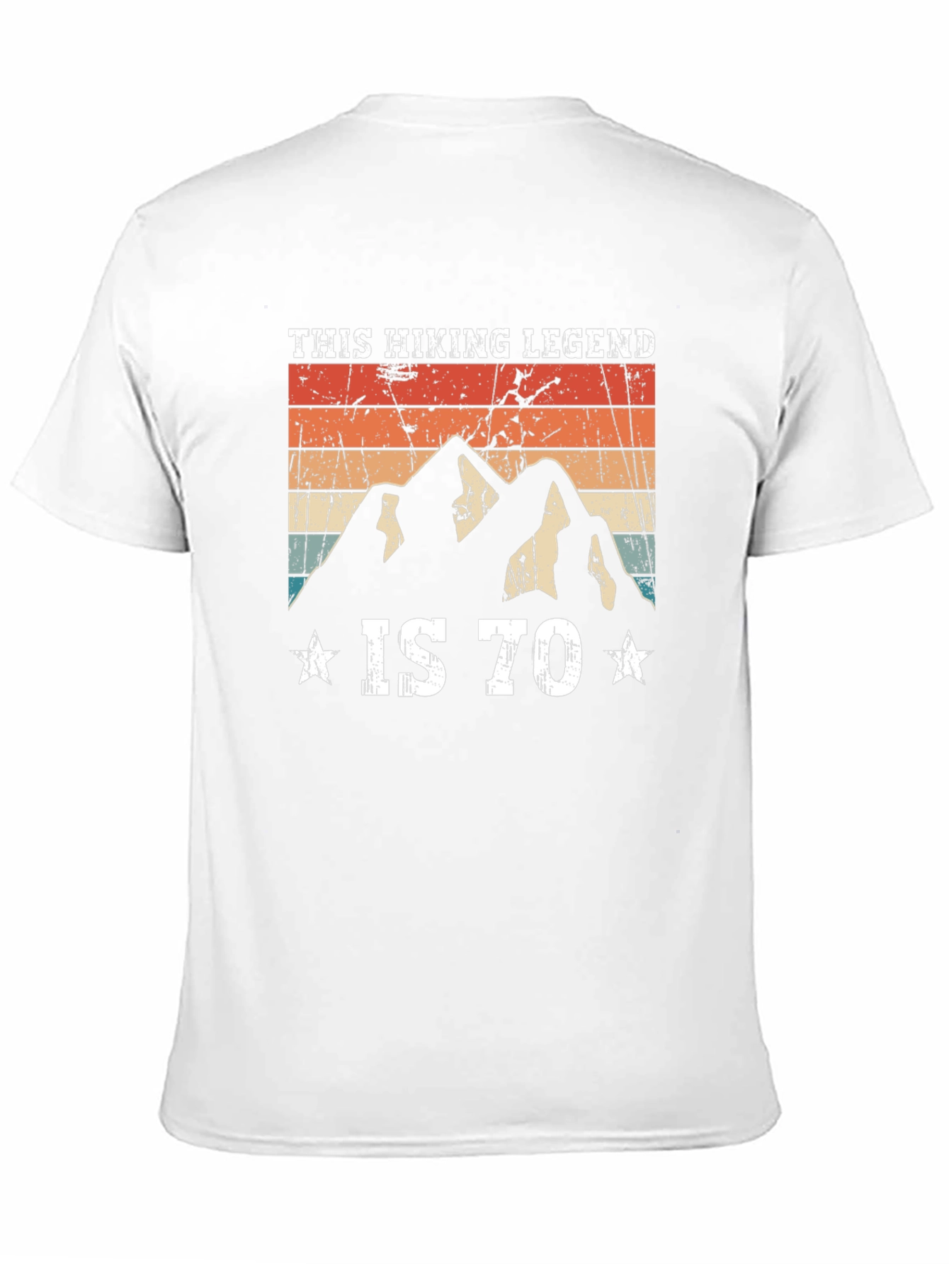 Black Hiking Legend 70th Birthday T-Shirt view 11