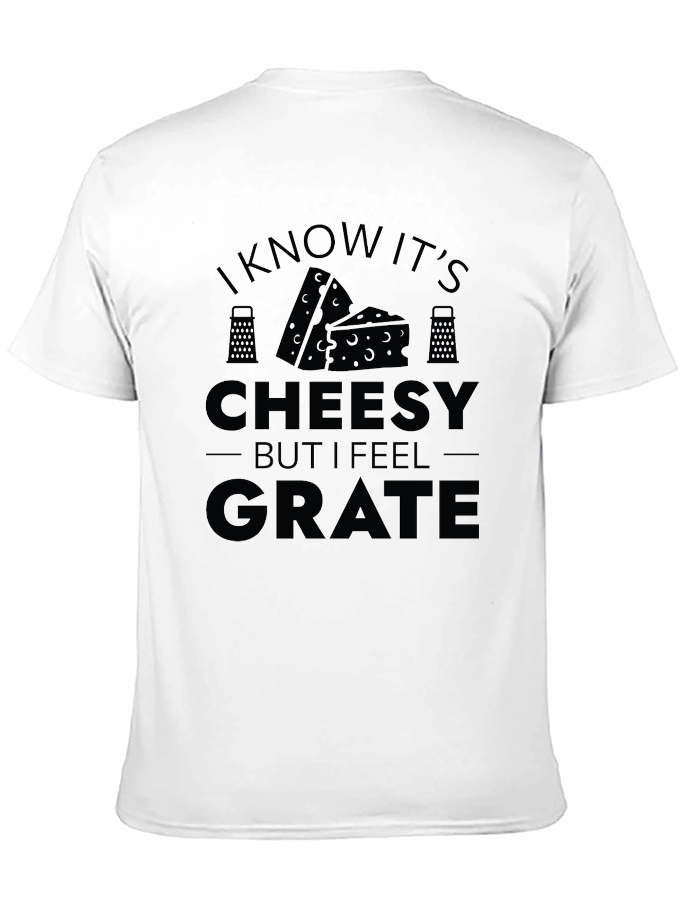 Black Funny Cheesy Grate T-Shirt view 11