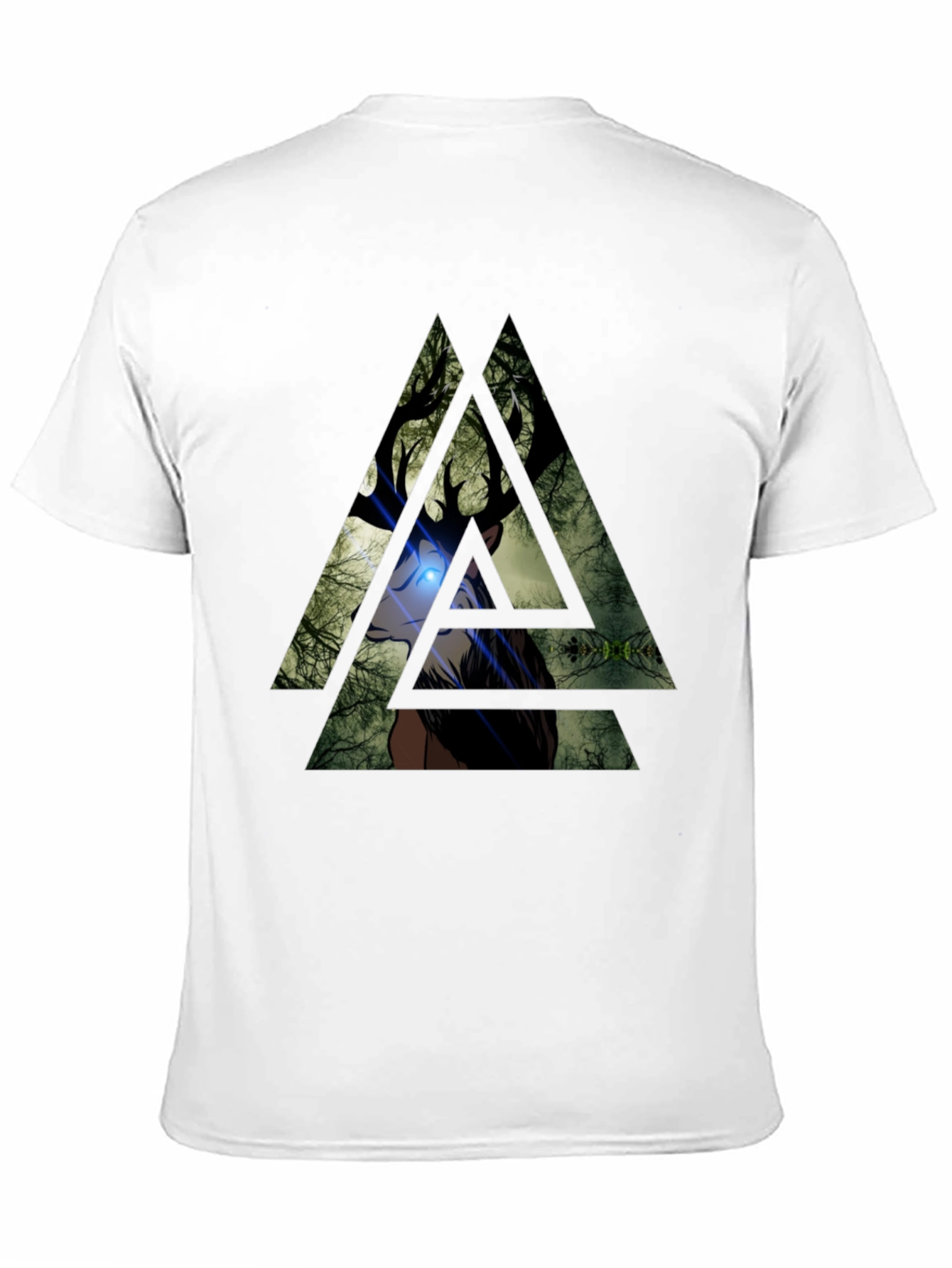 Black Mystic Deer Graphic Tee - Black view 11