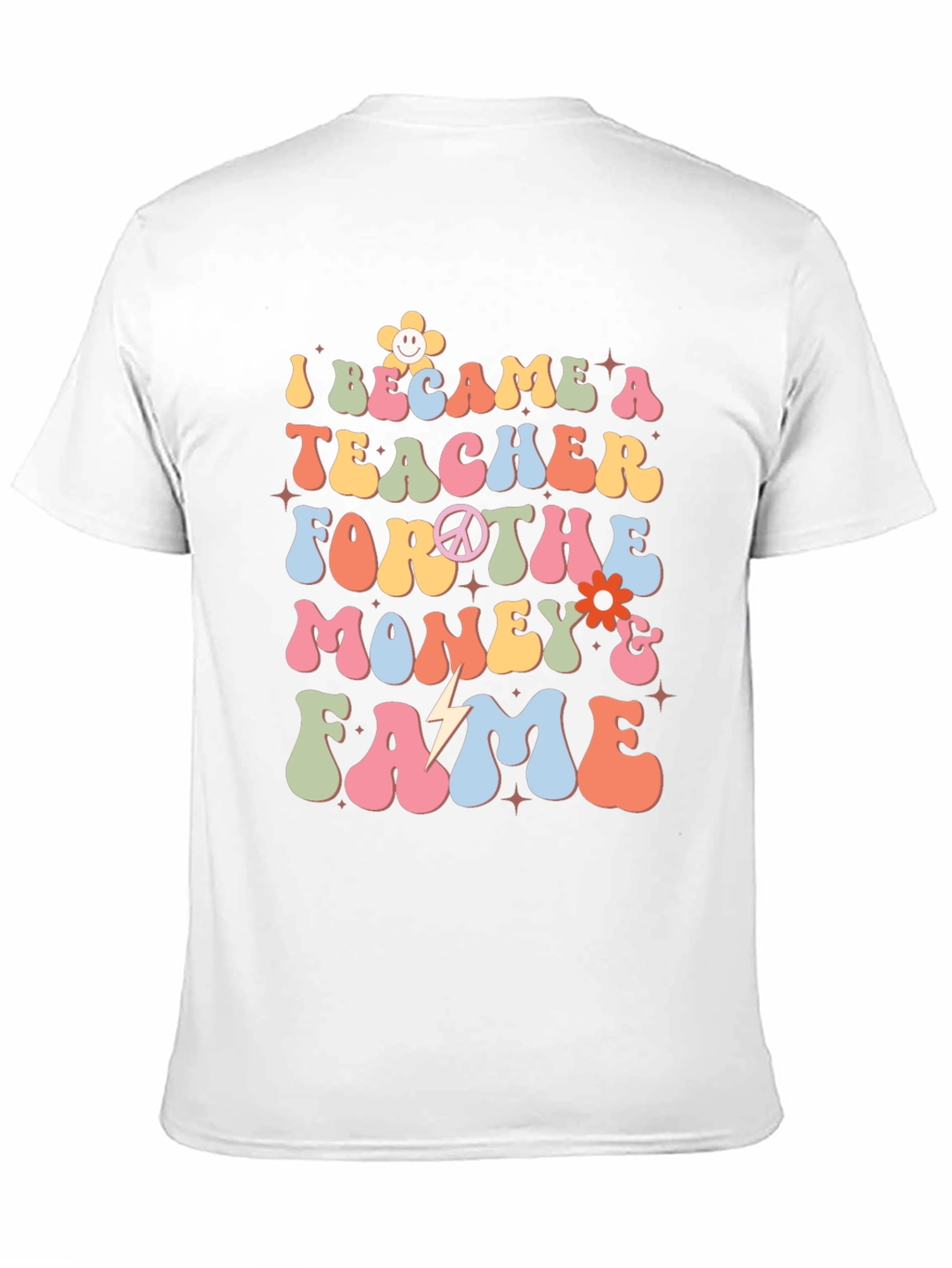 Black Teacher For The Money and Fame Graphic T-Shirt view 11