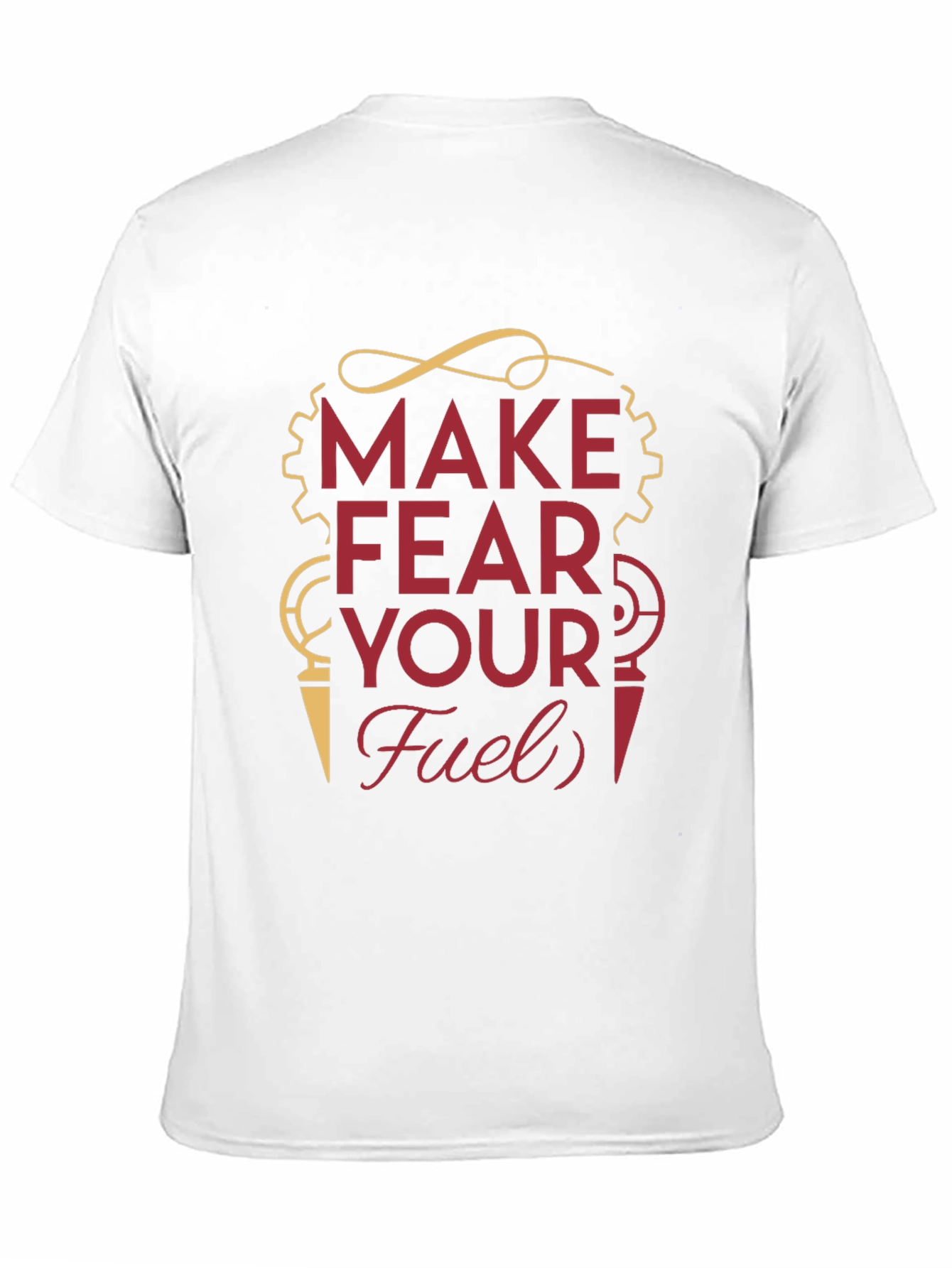Black Make Fear Your Fuel T-Shirt - Motivational Graphic Tee view 11