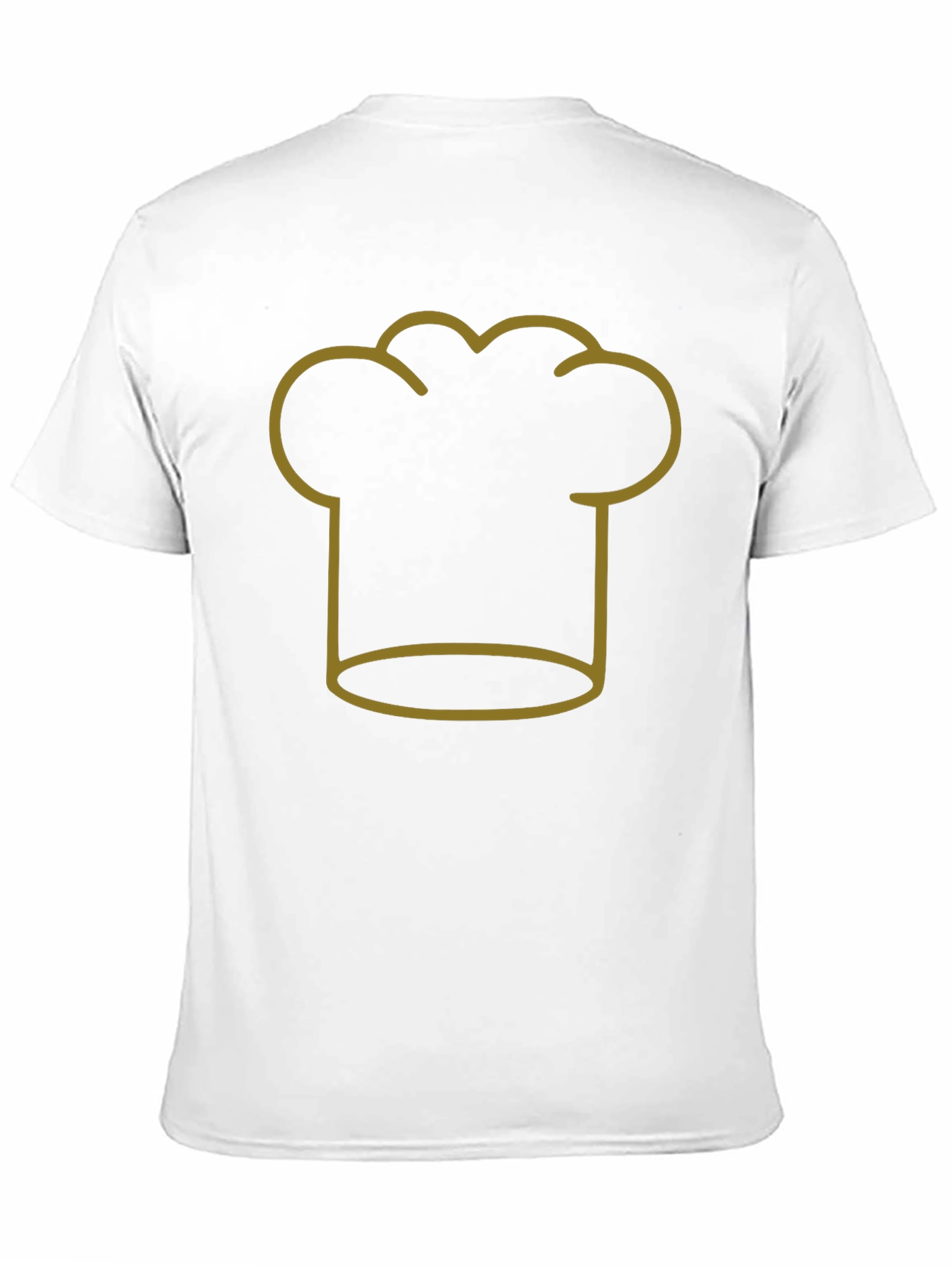 Black Chef Hat Outline T-Shirt view 11
