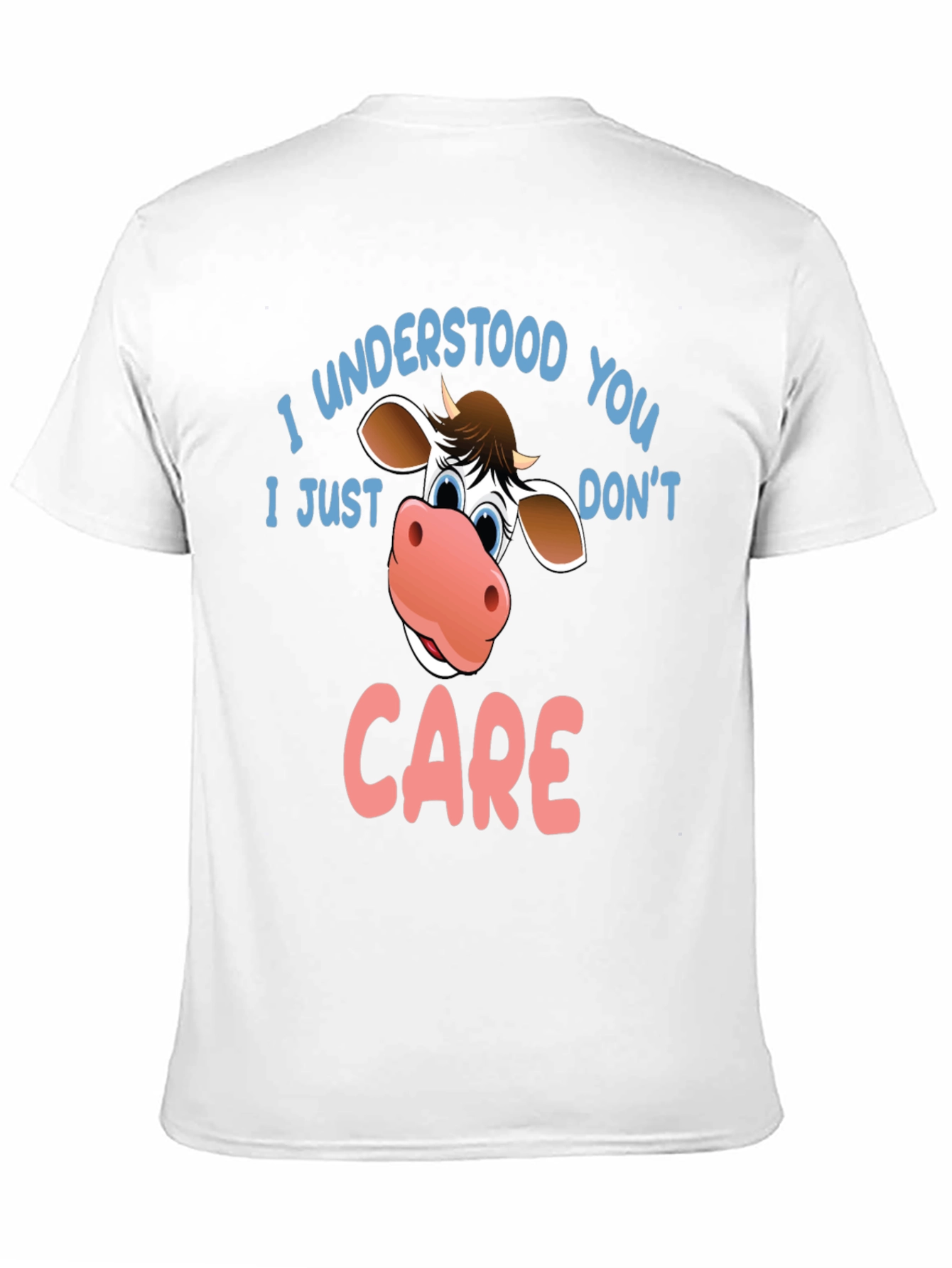 Black Funny Cow Graphic T-Shirt - I Understood You view 11