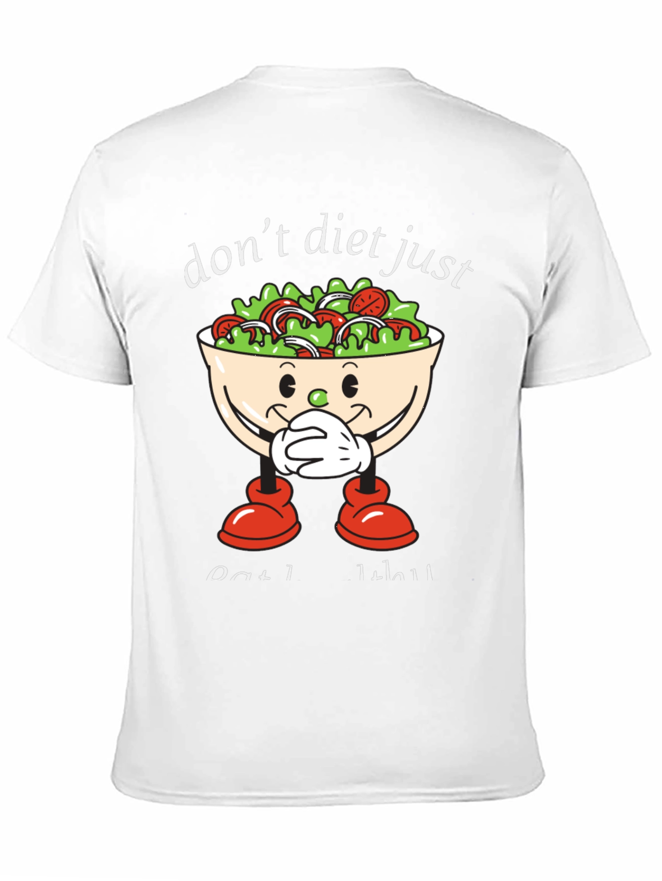 Black Don't Diet Just Eat Salad T-Shirt view 11