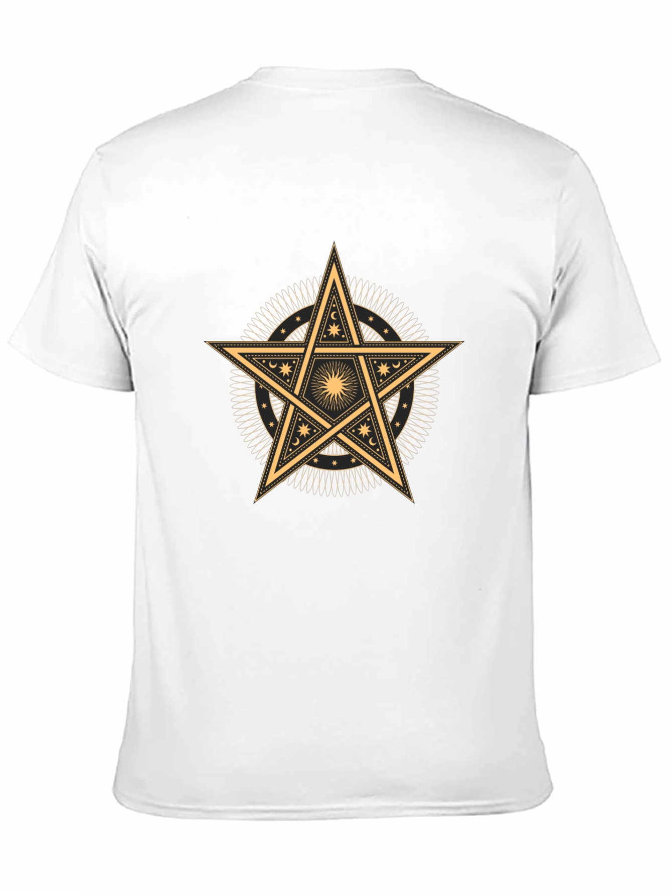 Black Occult Star Graphic Tee - Black Cotton Blend view 11