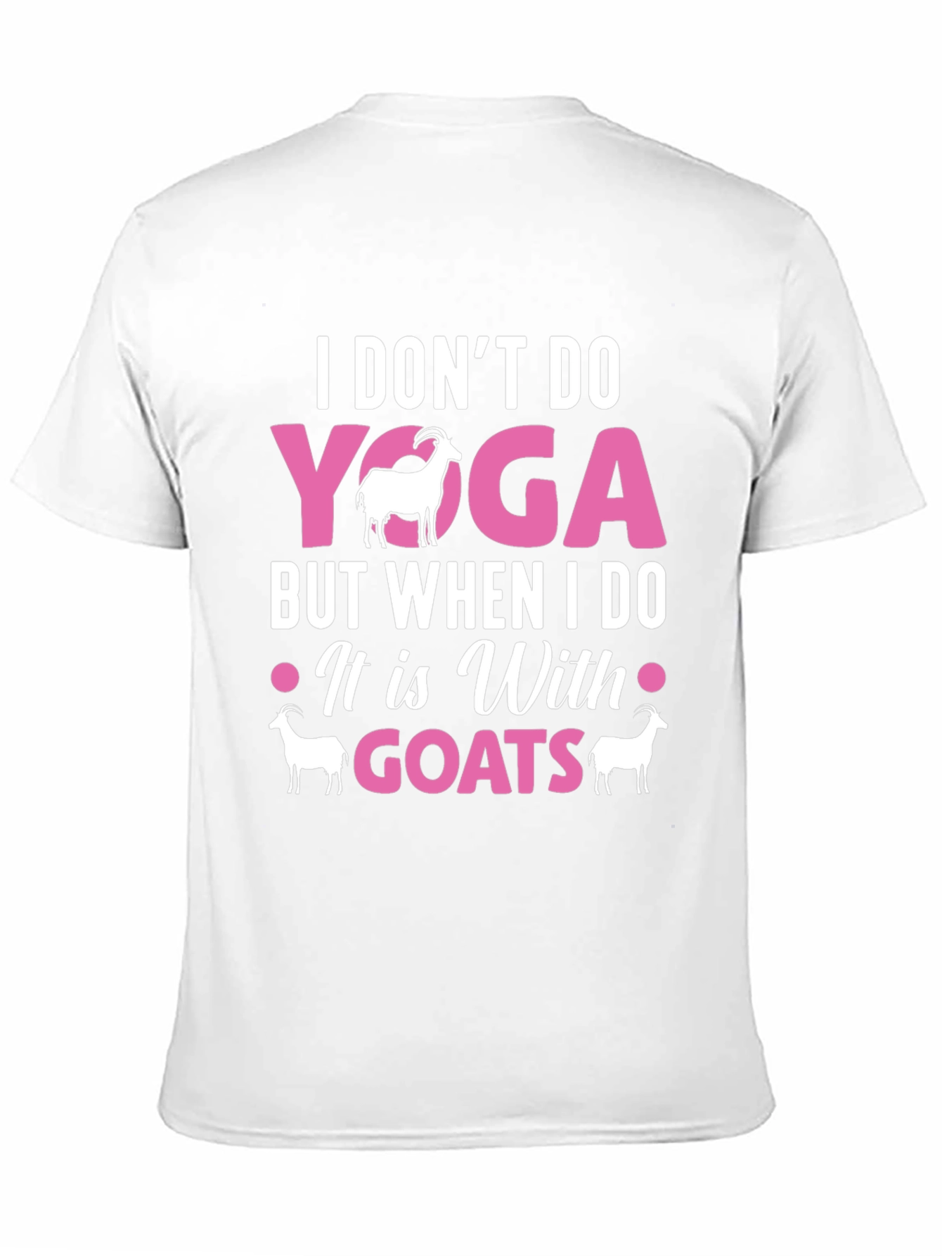 Black Yoga With Goats Graphic Tee view 11