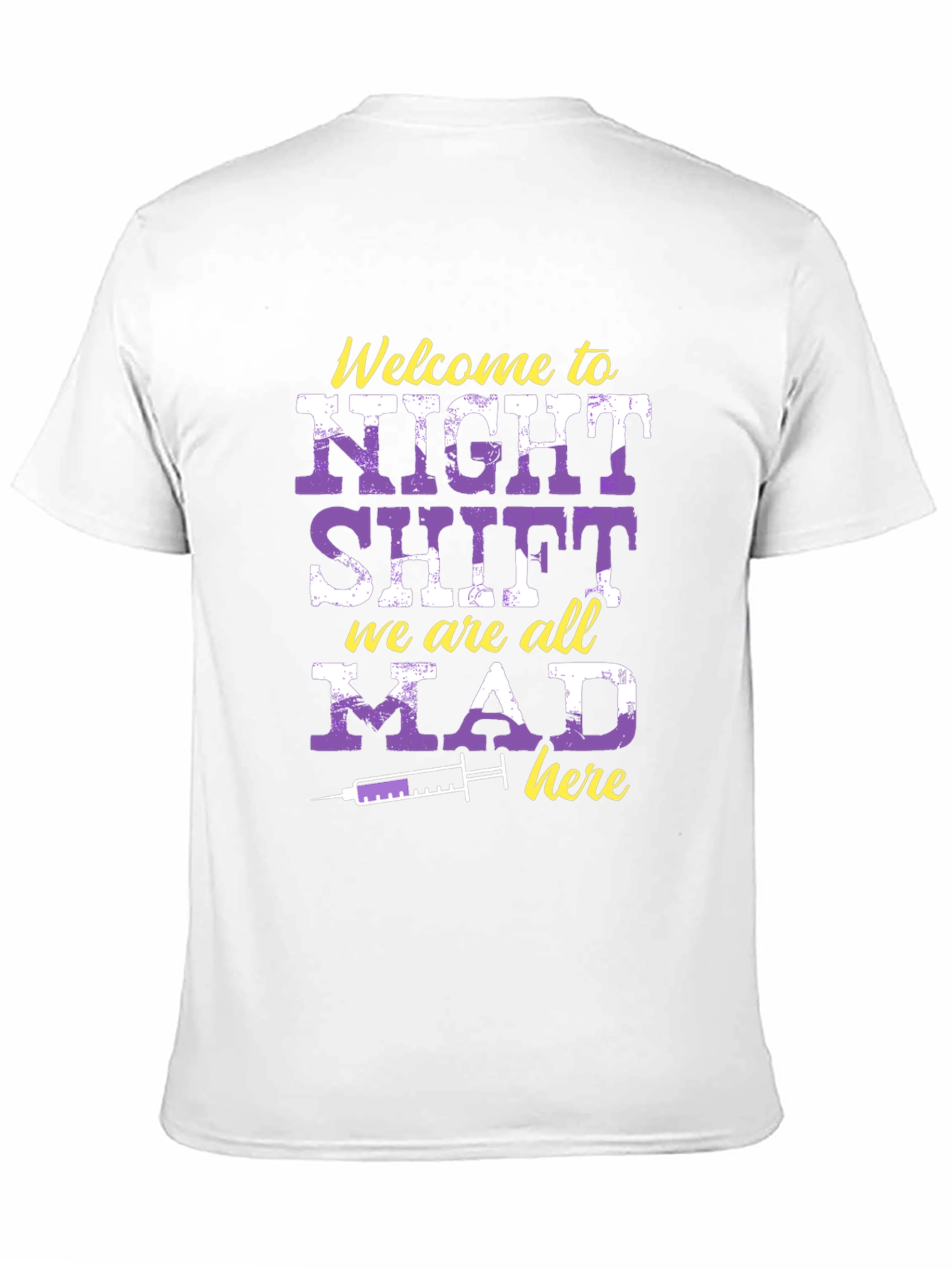 Black Night Shift Nurse T-Shirt - We Are All Mad Here view 11