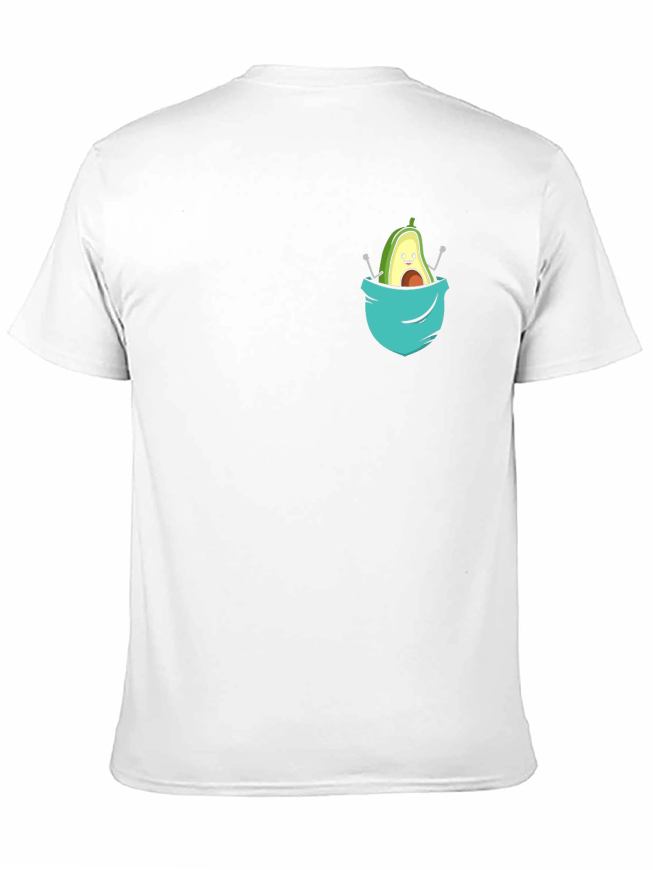 Avocado Pocket Tee - Cute Graphic T-Shirt - 11