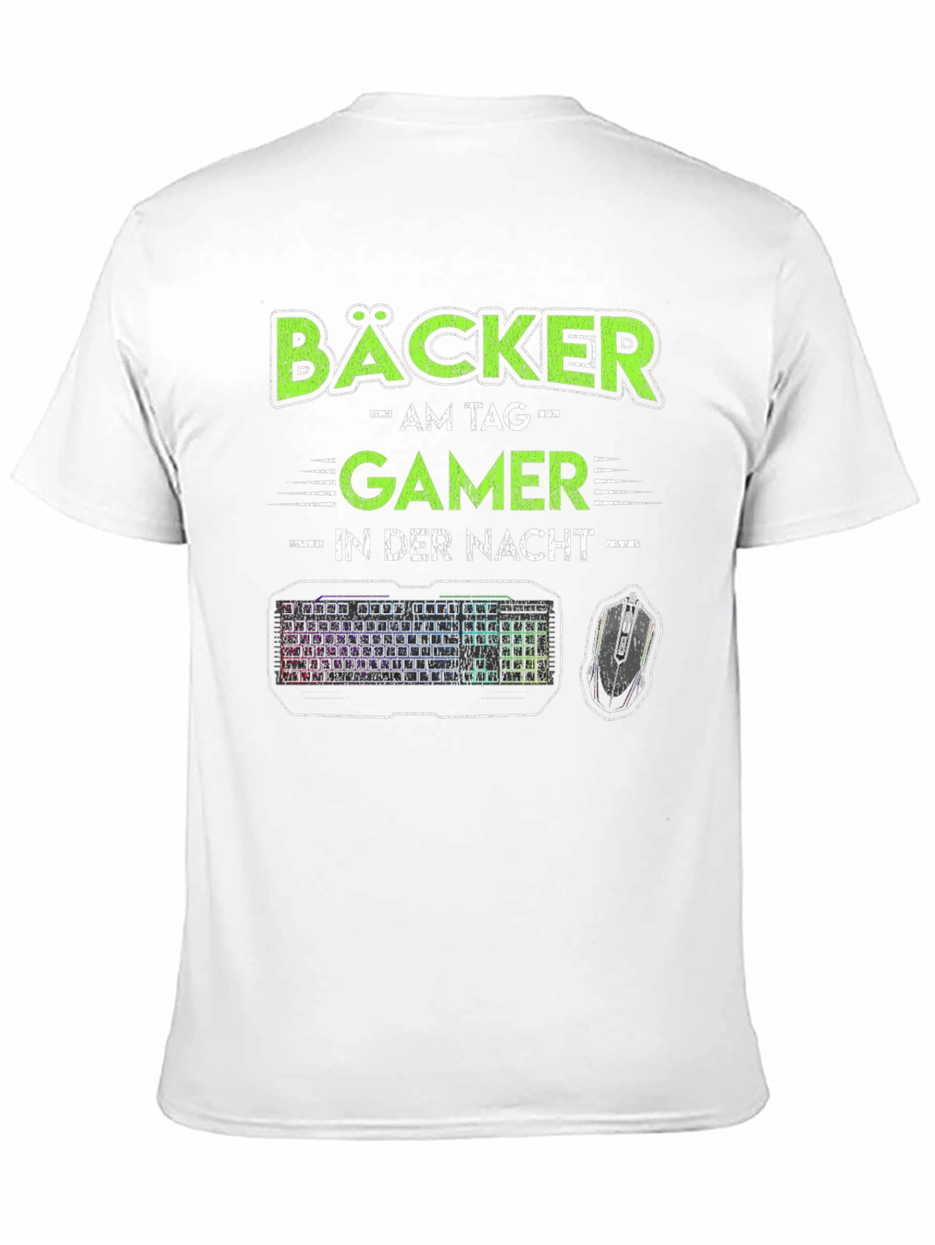 Black Bäcker Gamer T-Shirt - Baker by Day, Gamer by Night! view 11