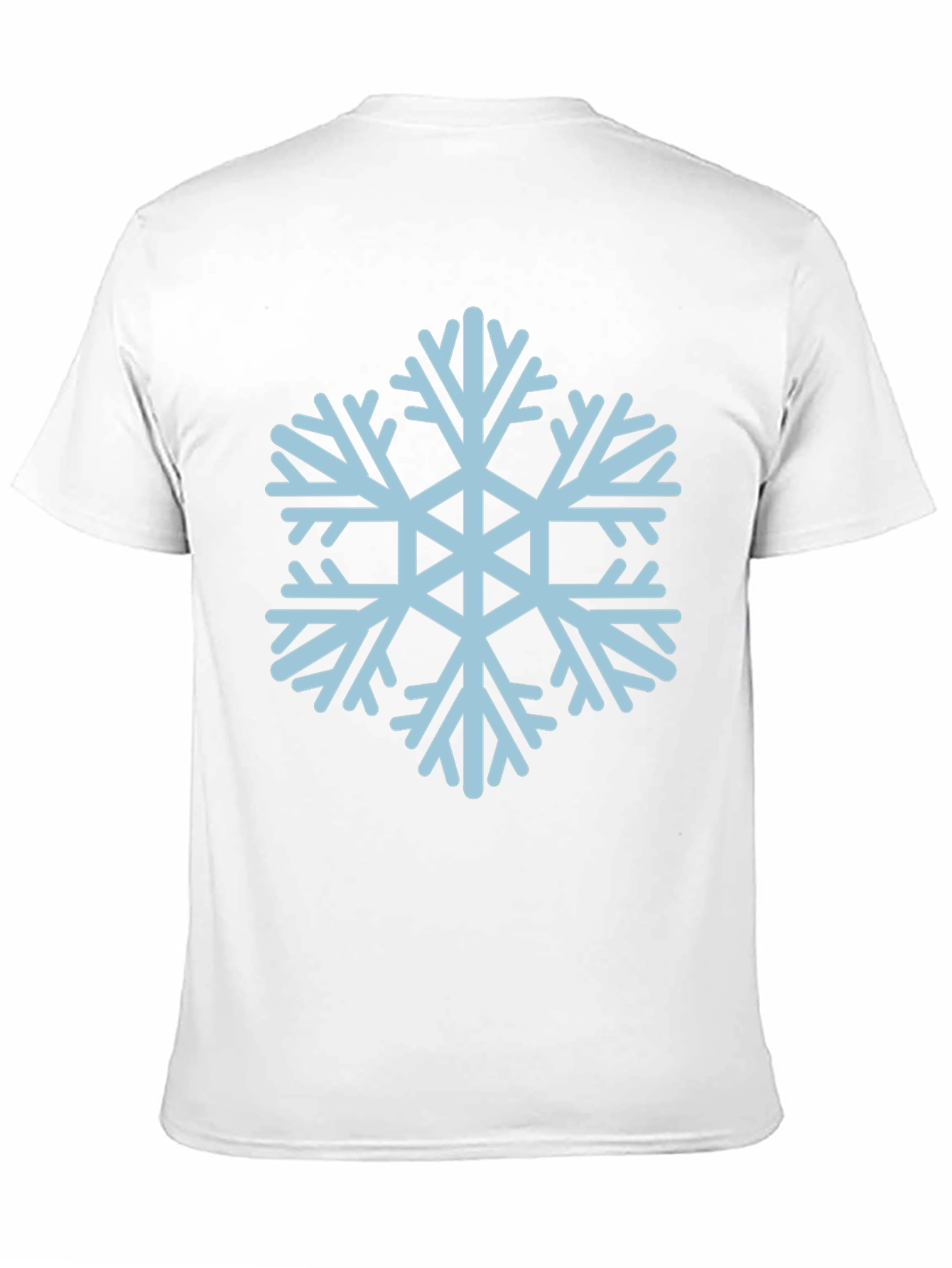 Black Snowflake Graphic Tee - Black Casual T-Shirt view 11
